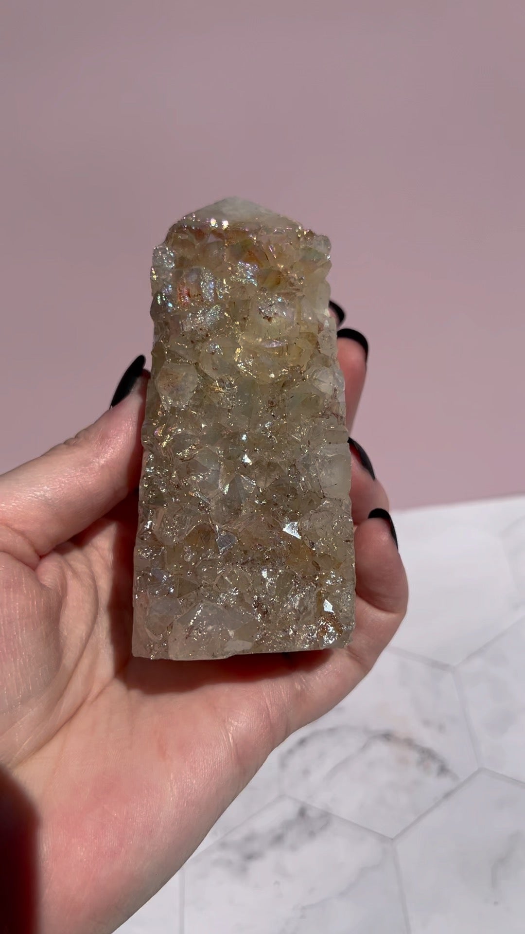 Stunning Aura Quartz Specimen - A