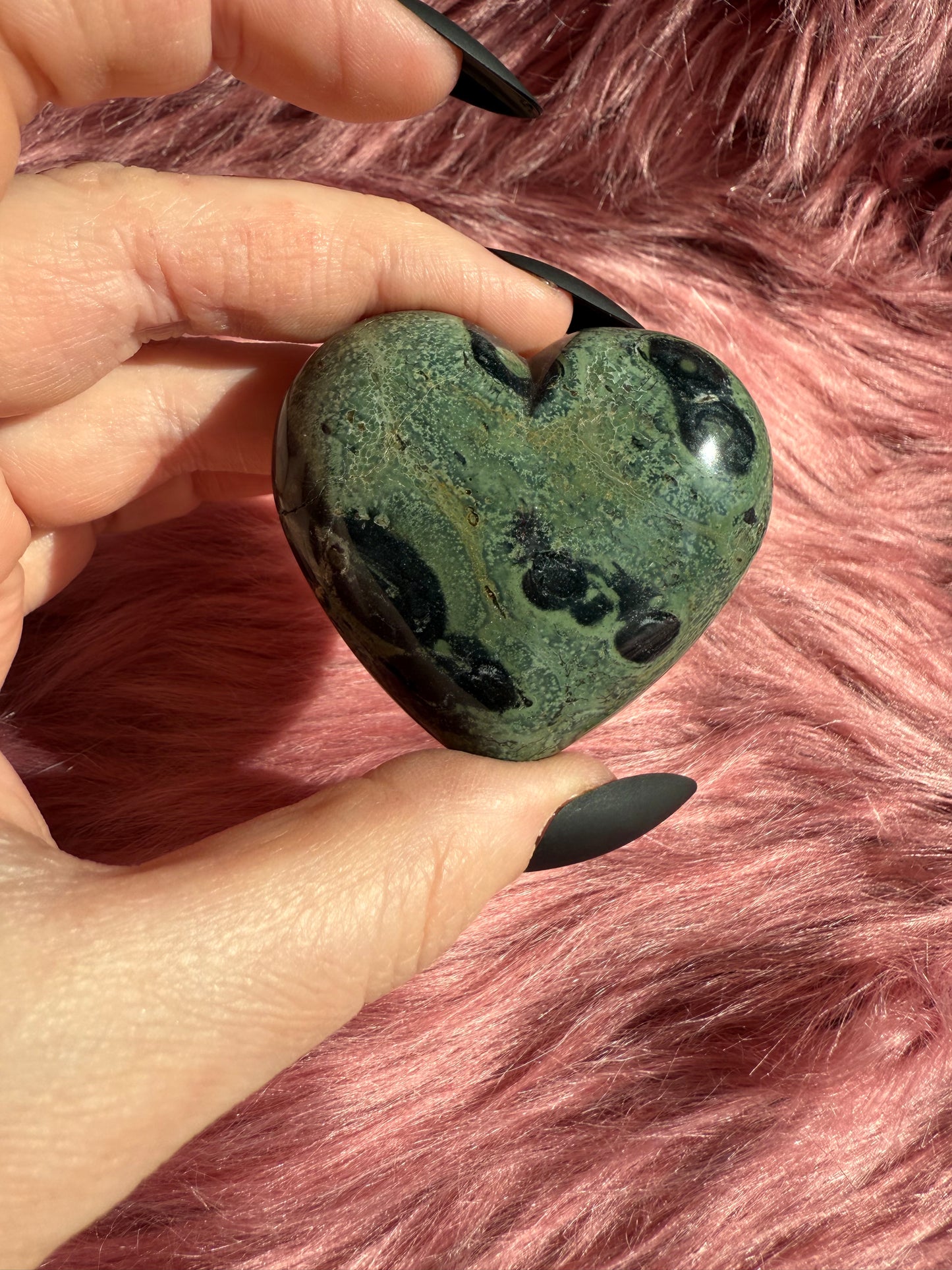 Stunning Kambaba Jasper Medium Size Heart Carving - G