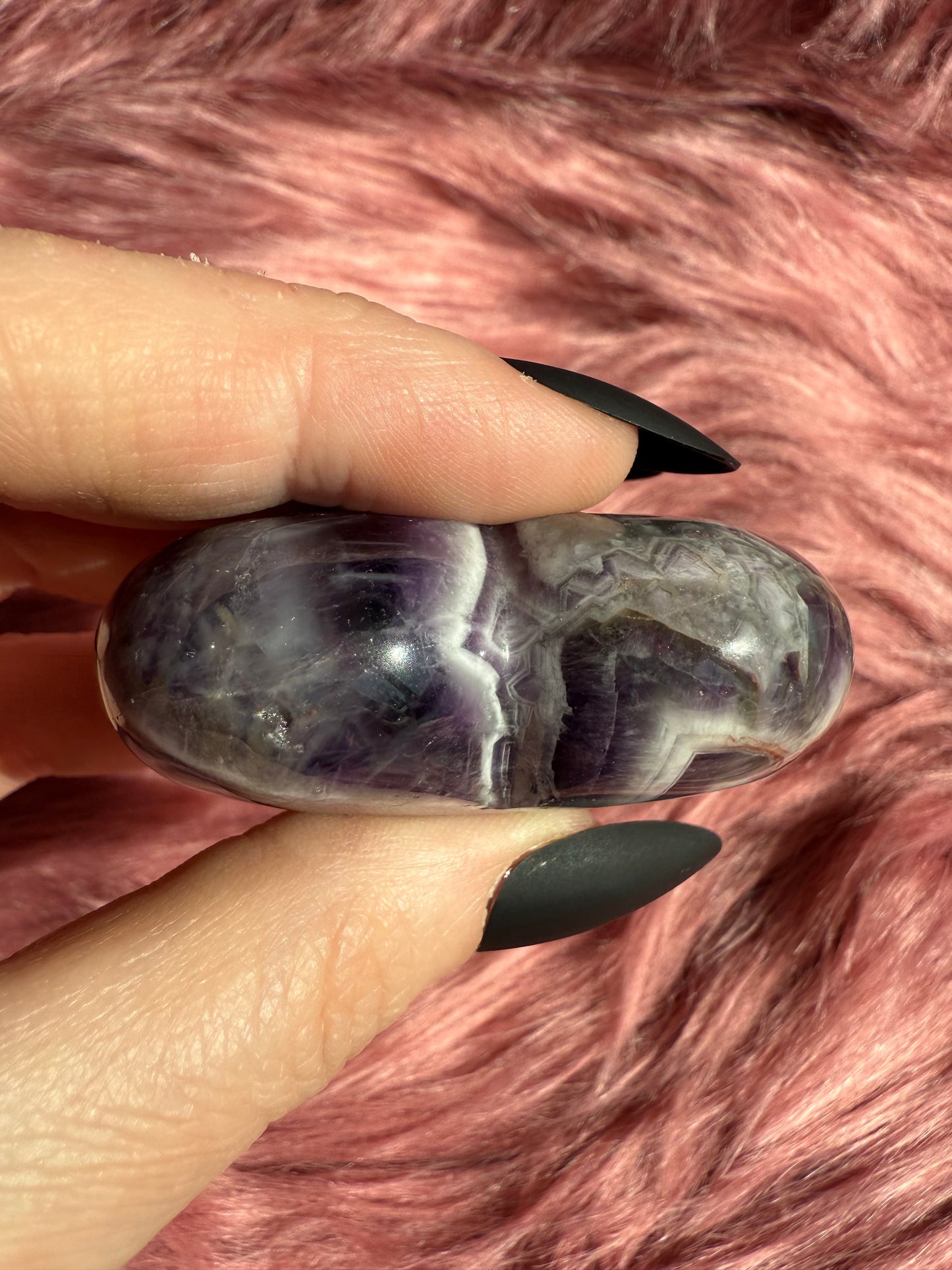 Stunning Dream Amethyst Medium Size Heart Carving - I