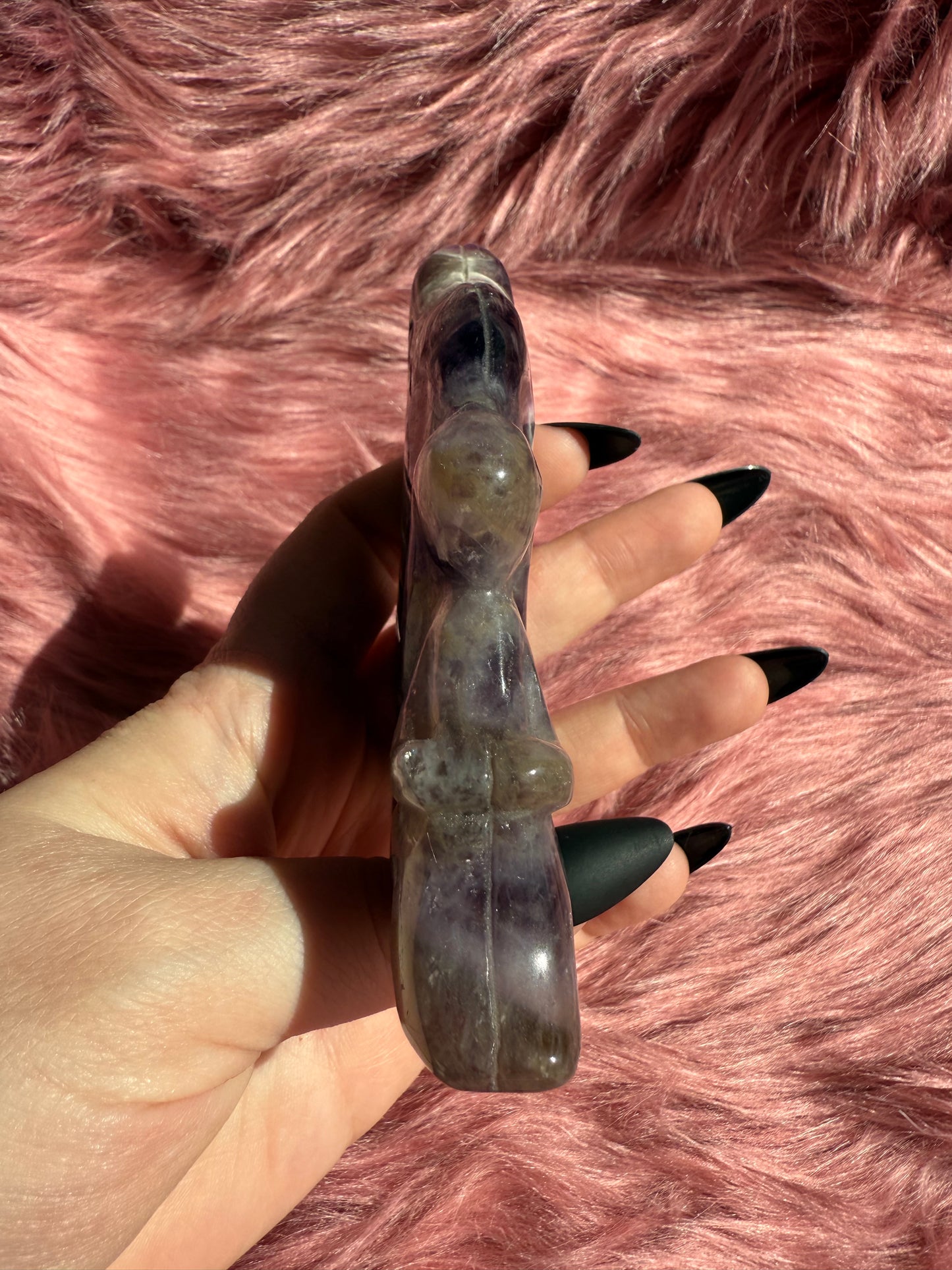 Stunning Large Dream Amethyst Fairy Crystal Carving