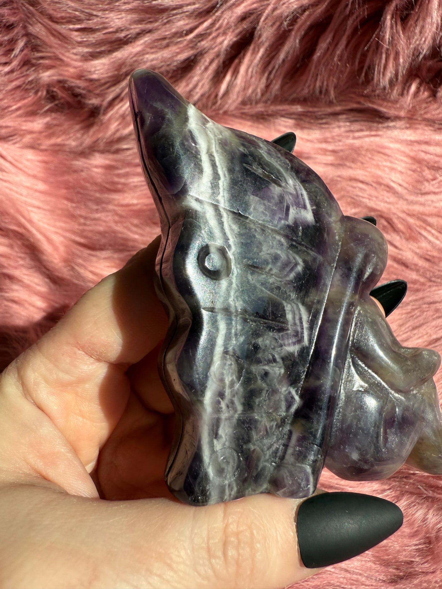 Stunning Large Dream Amethyst Fairy Crystal Carving