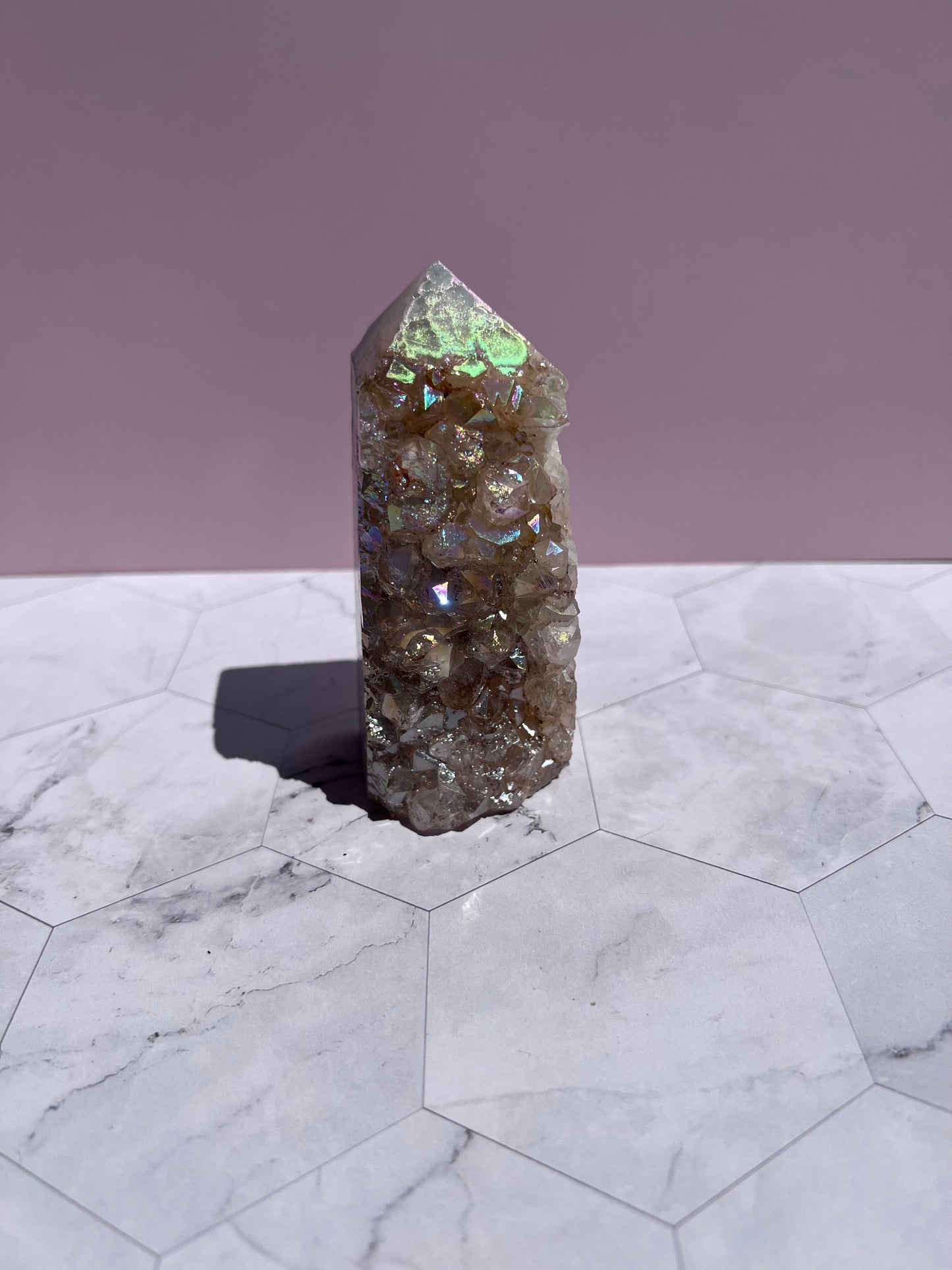 Stunning Aura Quartz Specimen - A