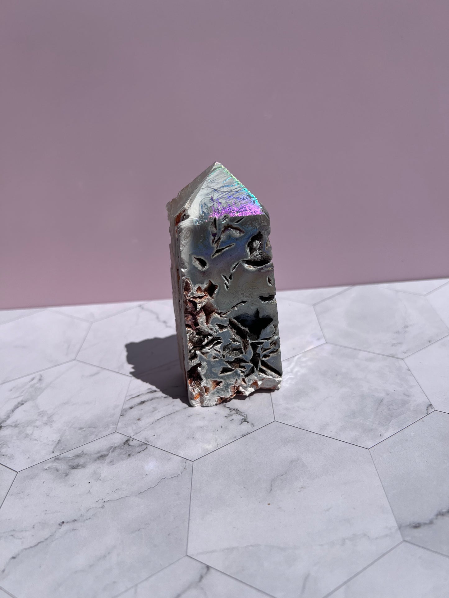 Stunning Aura Quartz Specimen - A