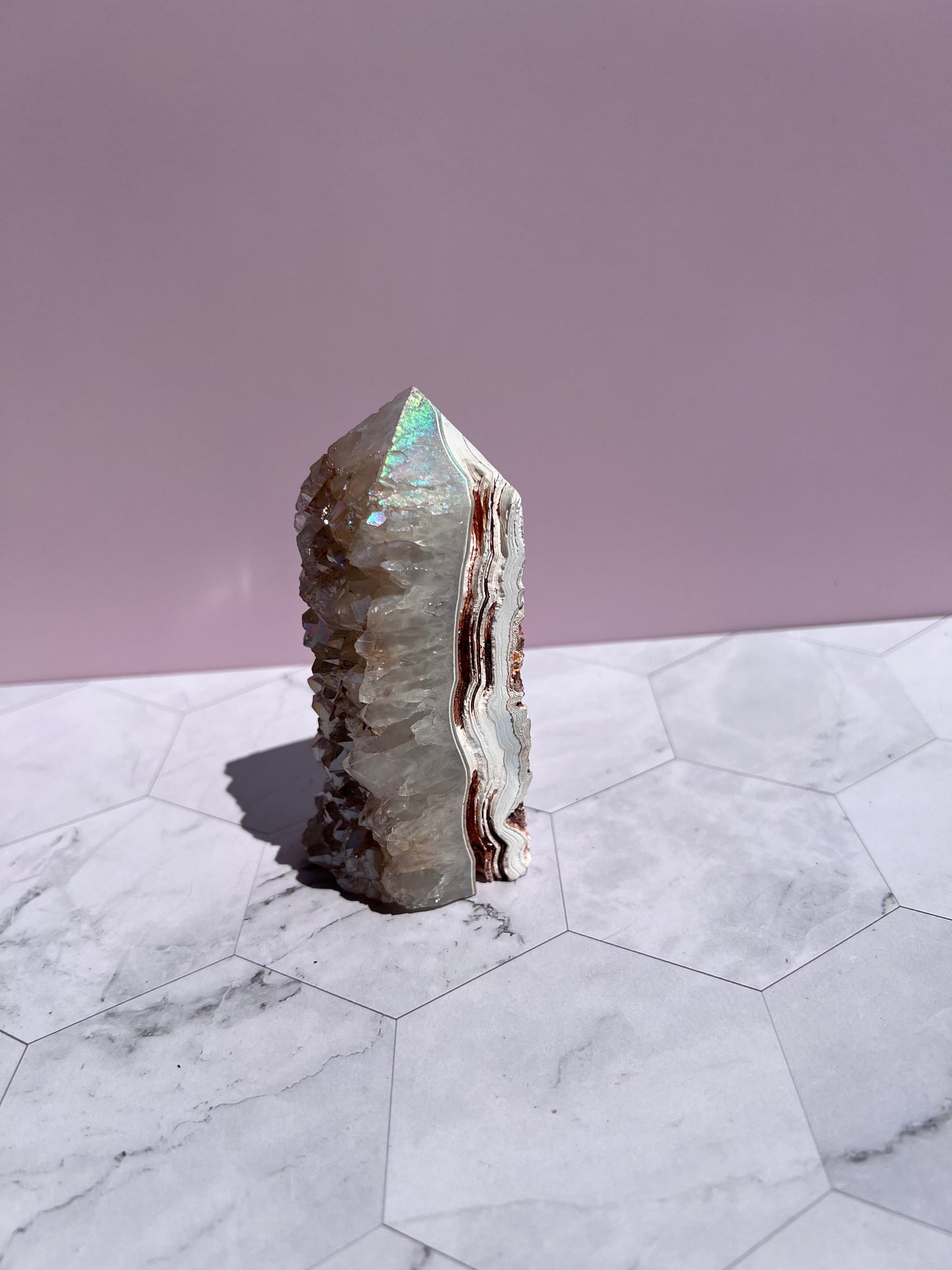 Stunning Aura Quartz Specimen - A