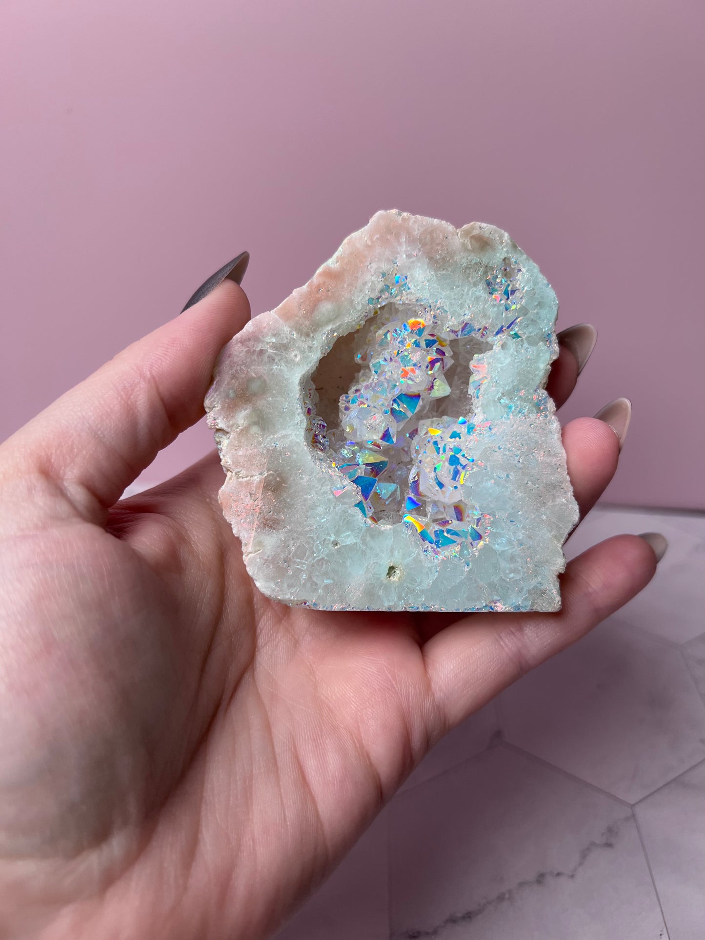 Stunning Aura Geode Specimen - C
