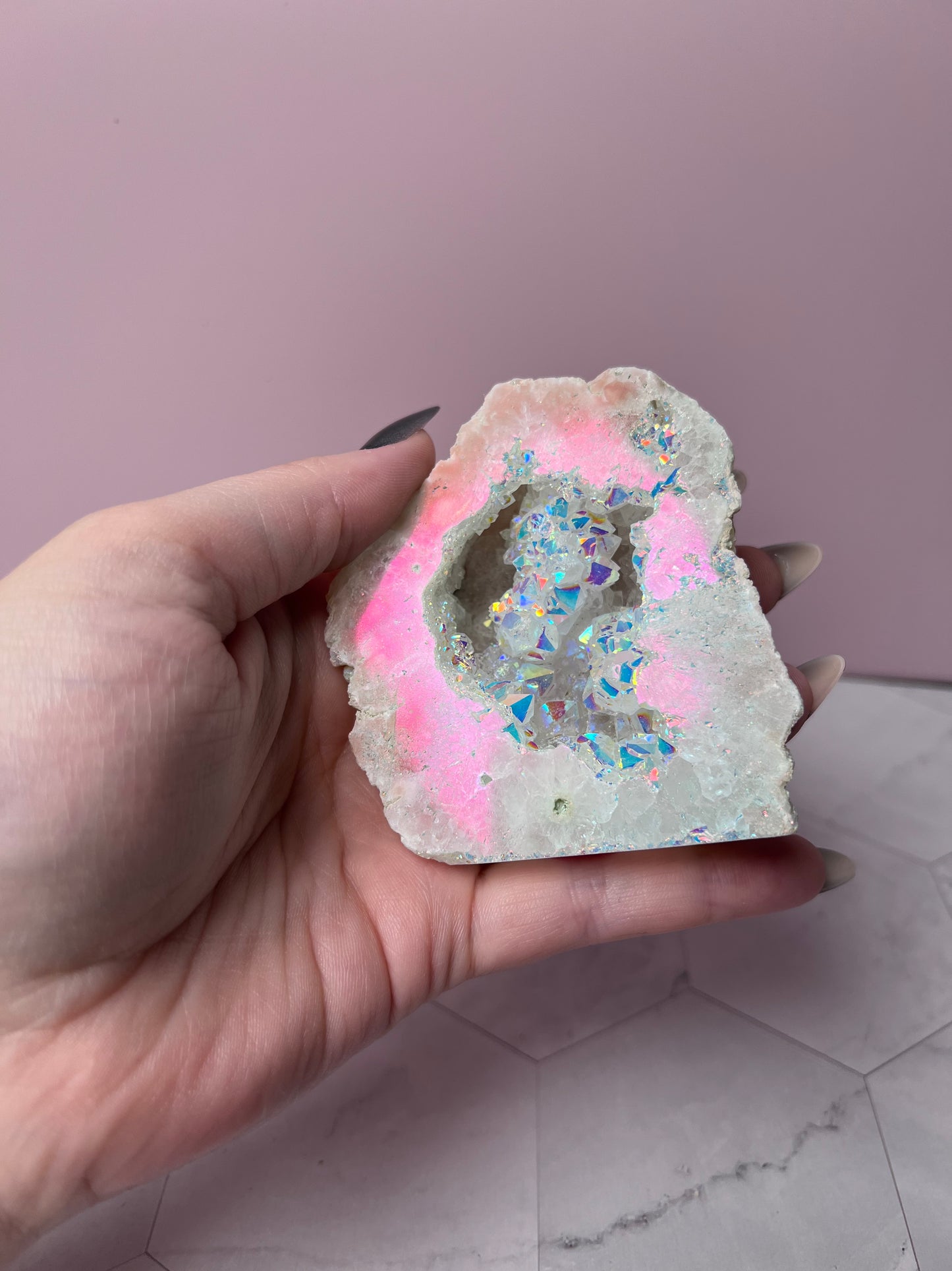 Stunning Aura Geode Specimen - C