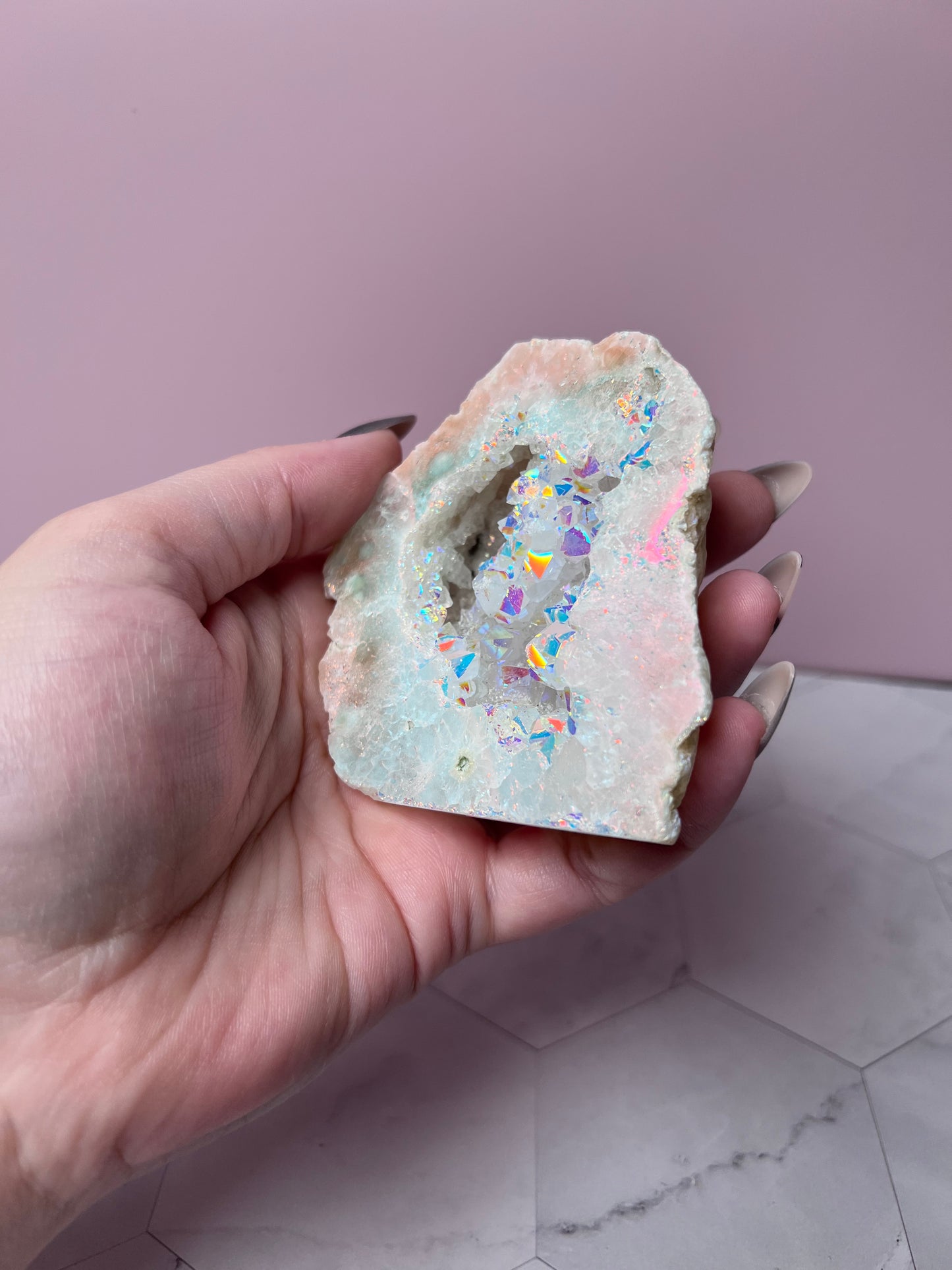 Stunning Aura Geode Specimen - C