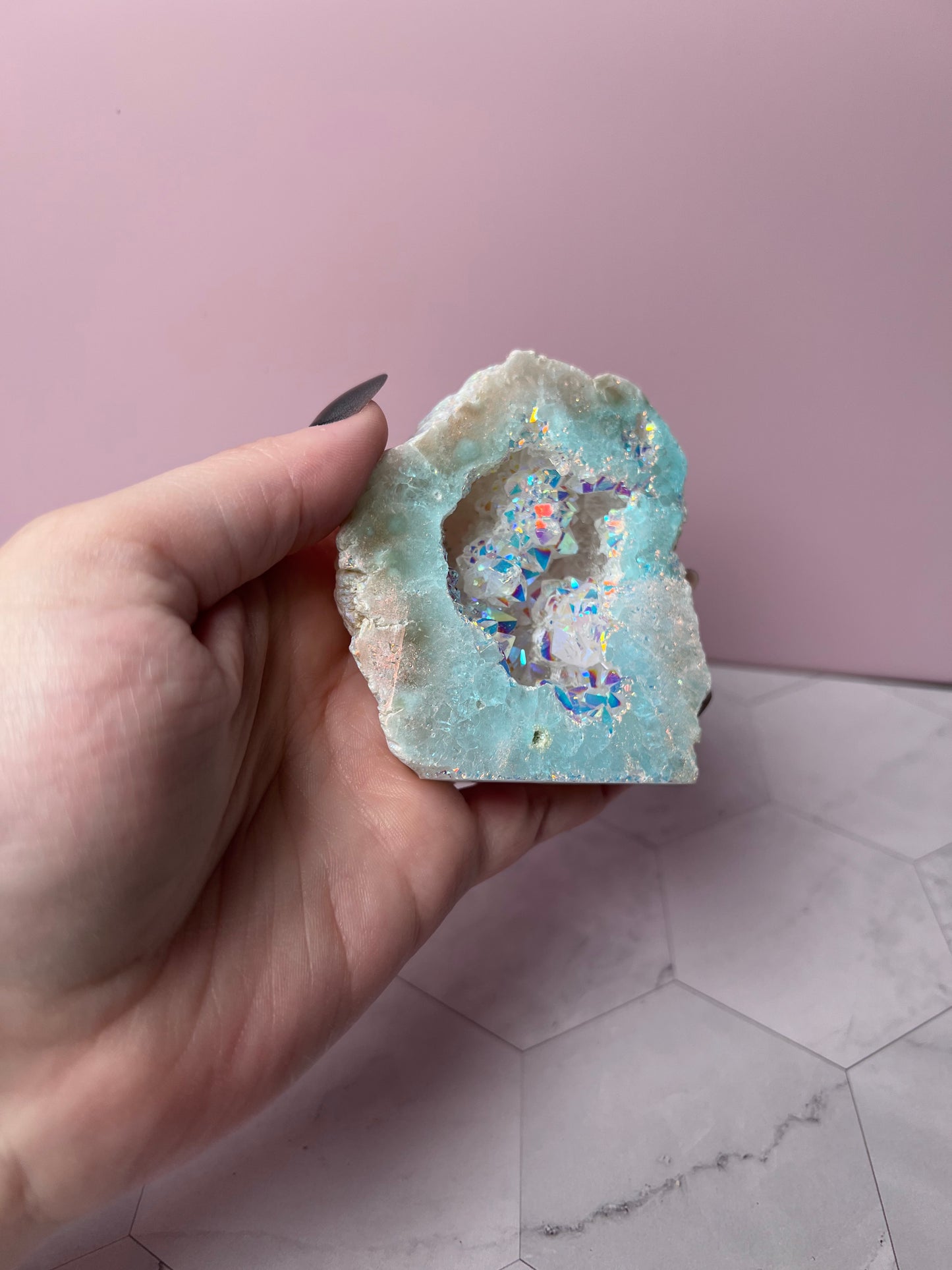 Stunning Aura Geode Specimen - C