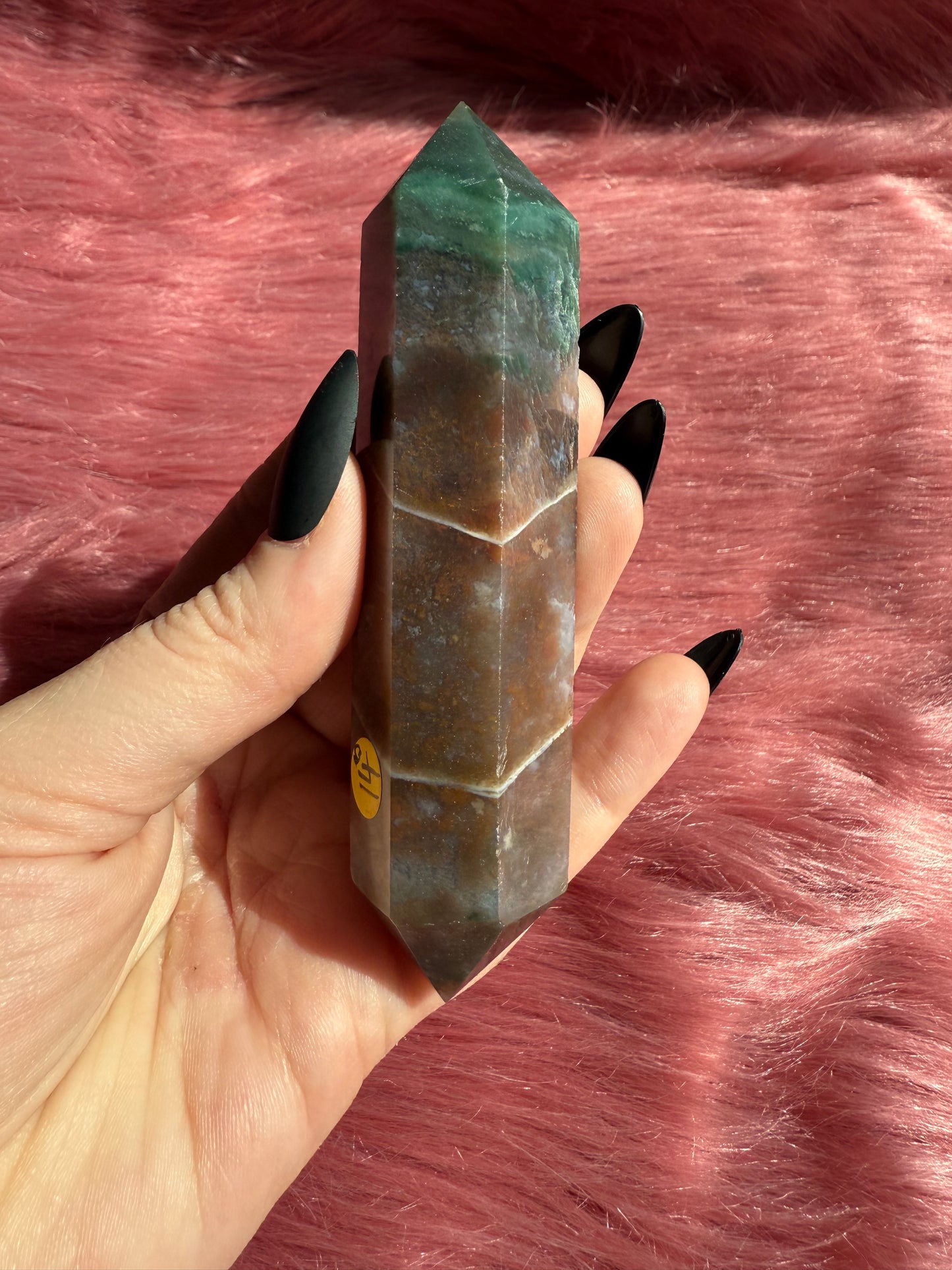 Stunning High Quality Sea Jasper Double Terminated Point - D