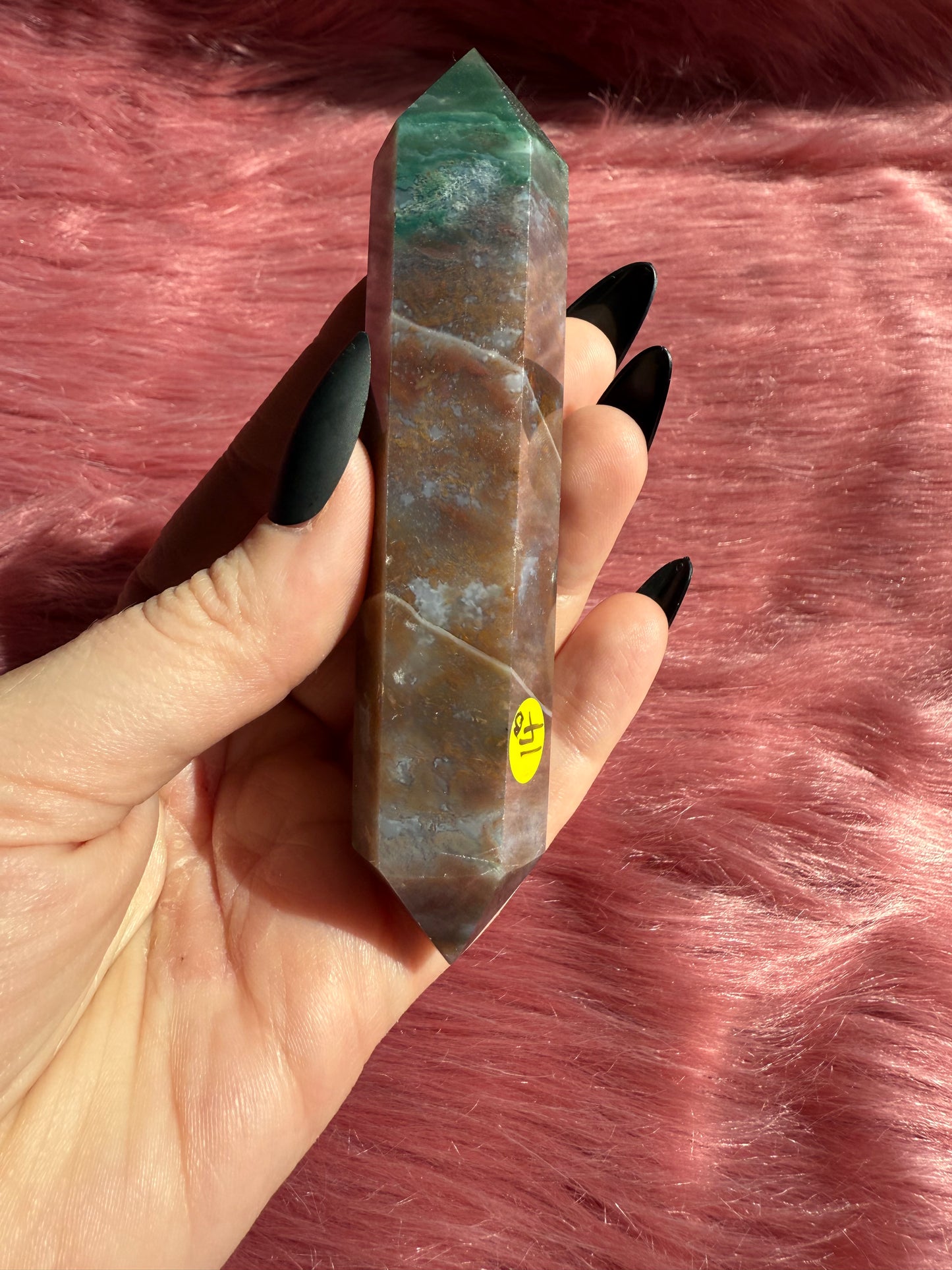 Stunning High Quality Sea Jasper Double Terminated Point - D