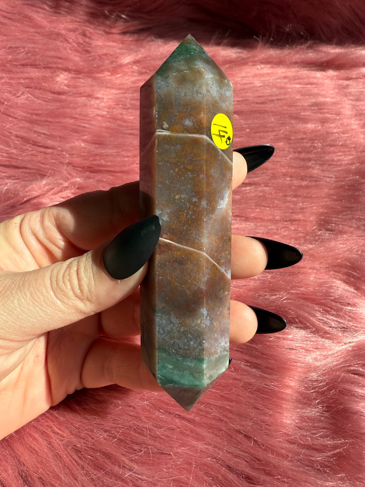 Stunning High Quality Sea Jasper Double Terminated Point - D