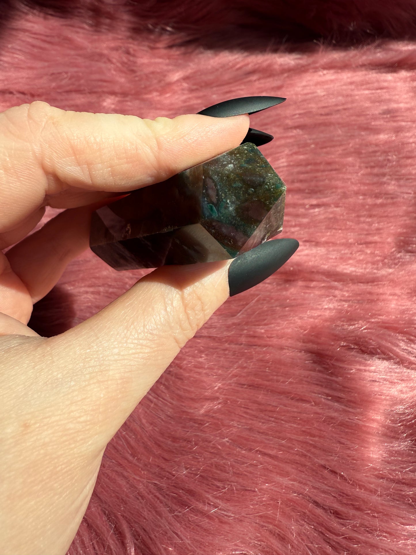 Stunning High Quality Sea Jasper Double Terminated Point - I