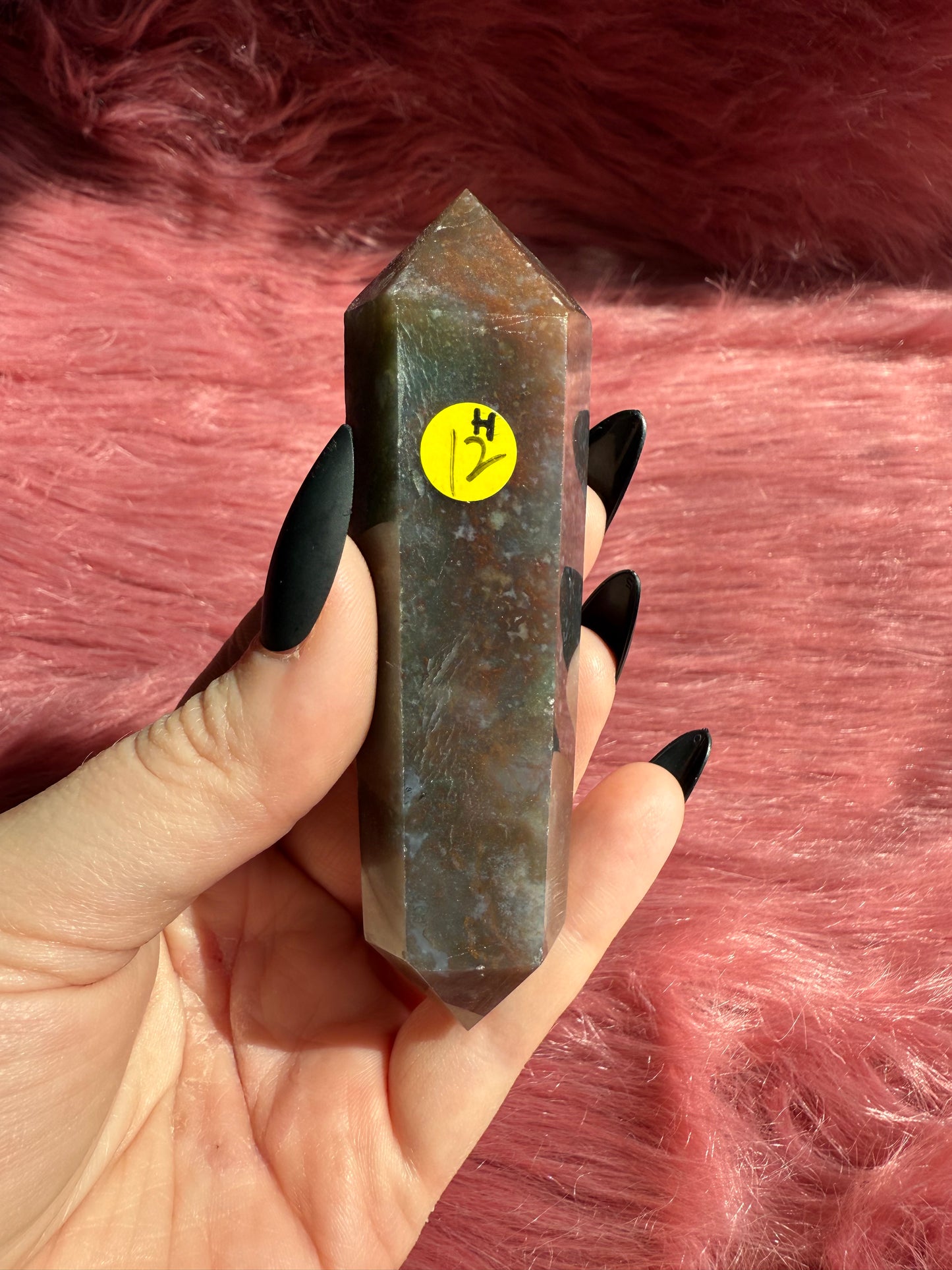Stunning High Quality Sea Jasper Double Terminated Point - H