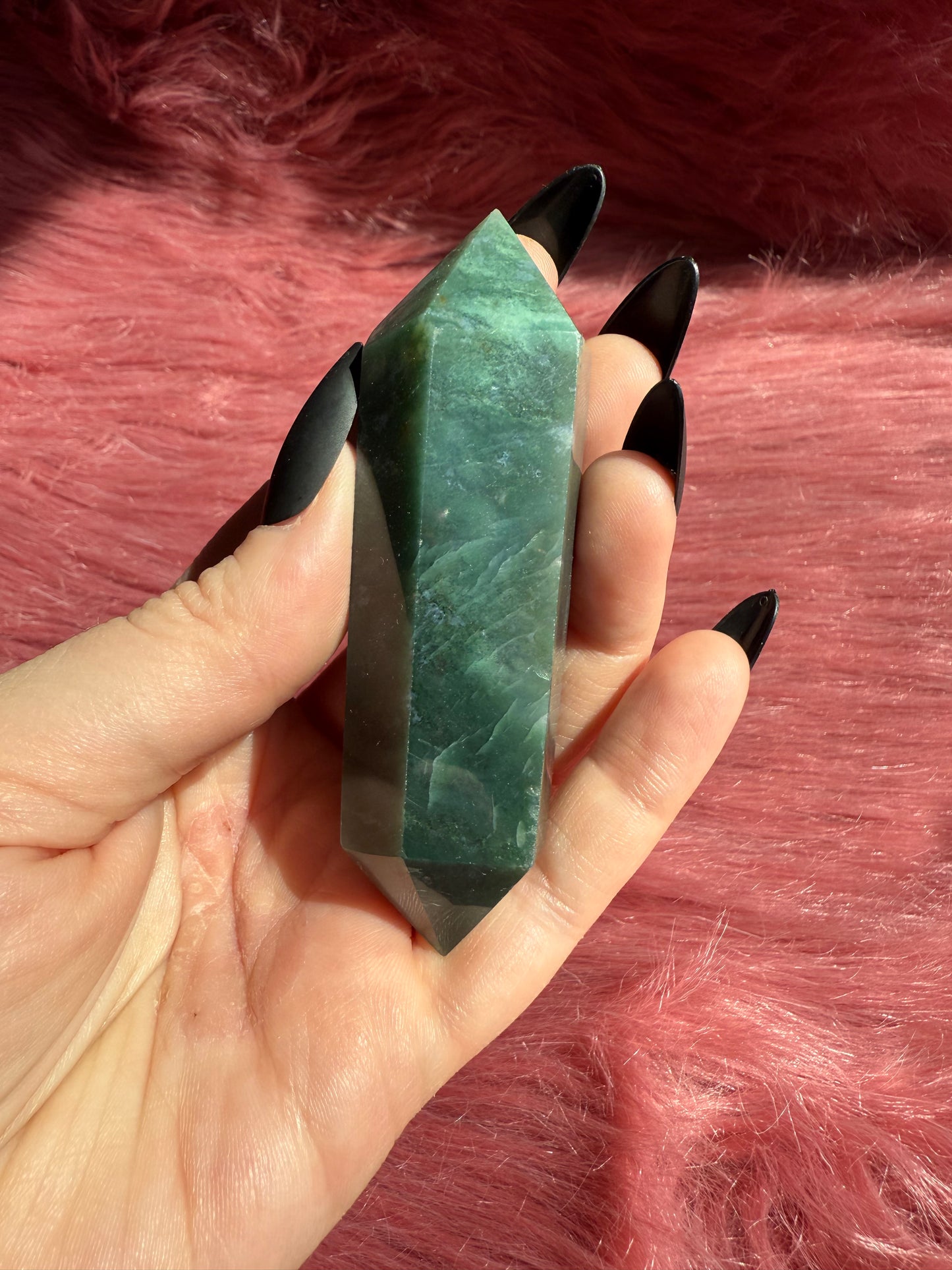 Stunning High Quality Sea Jasper Double Terminated Point - H