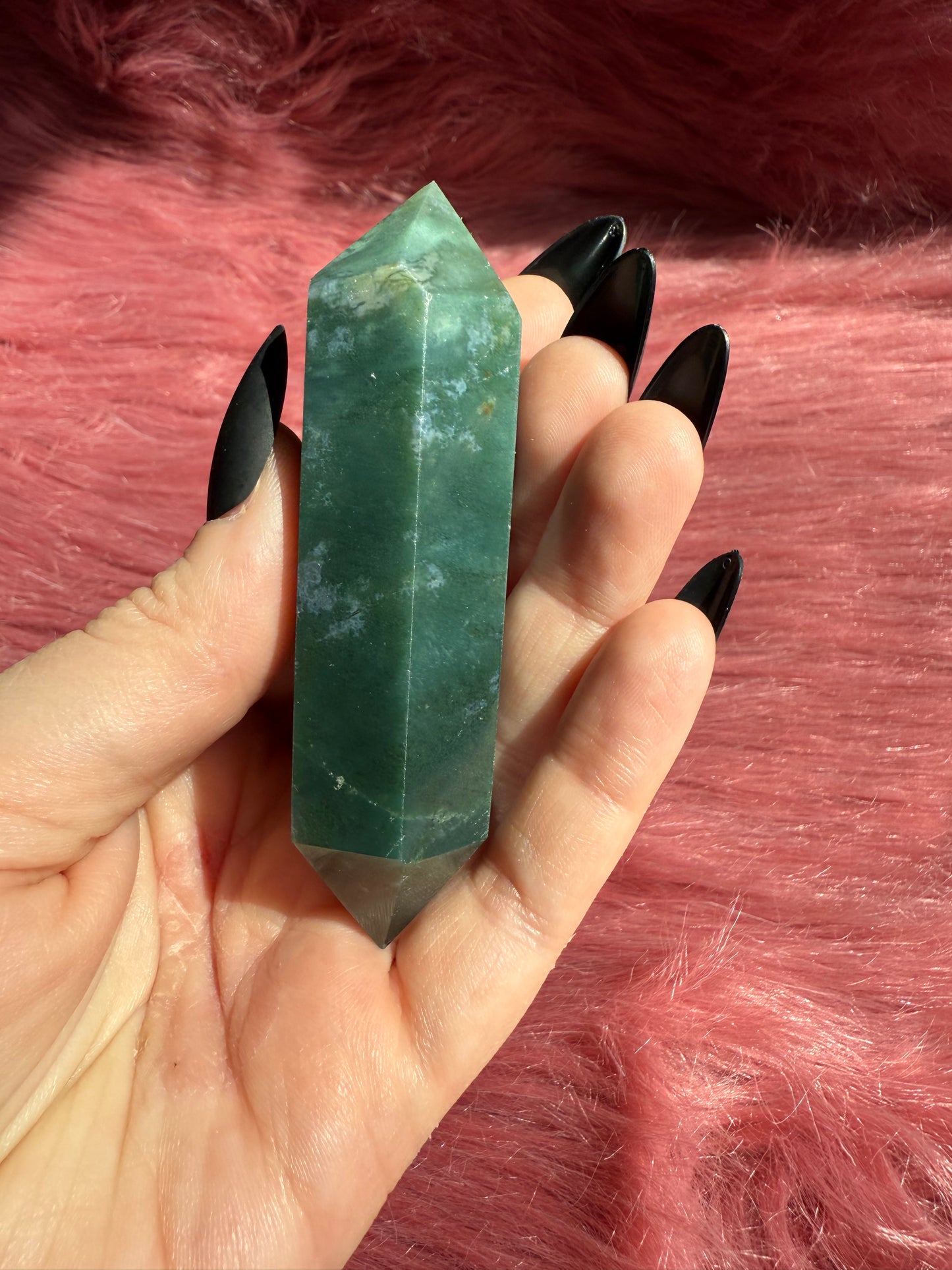 Stunning High Quality Sea Jasper Double Terminated Point - H