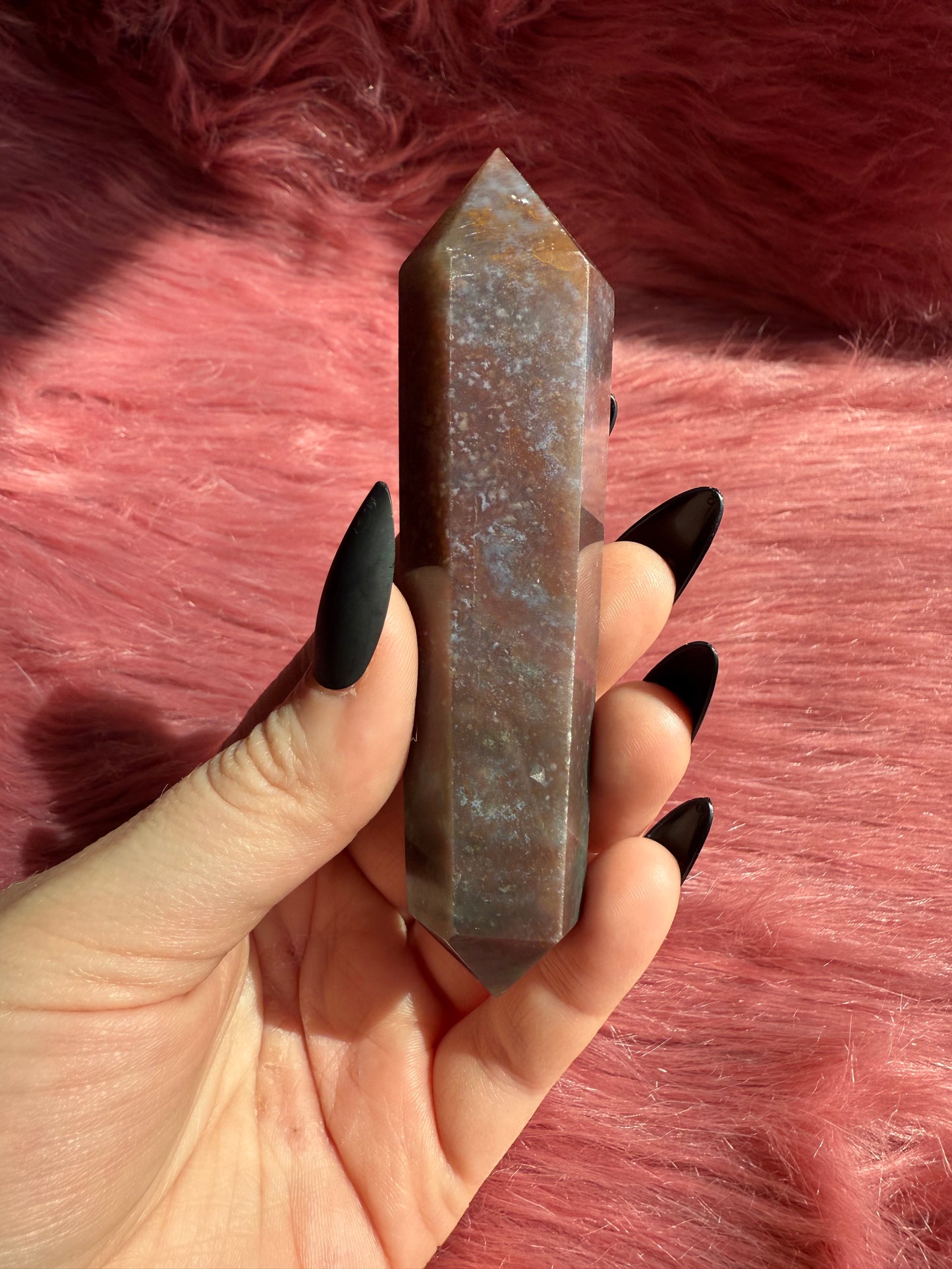 Stunning High Quality Sea Jasper Double Terminated Point - G