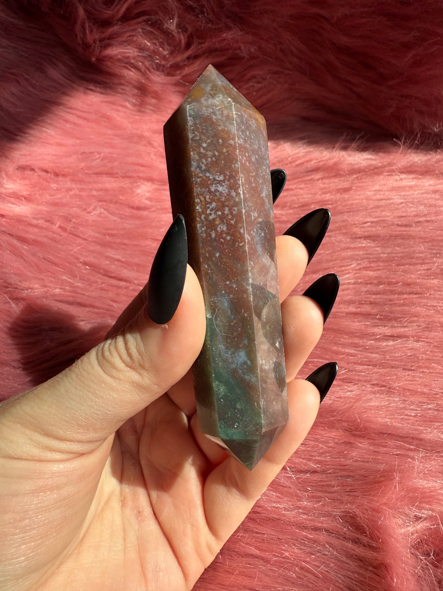 Stunning High Quality Sea Jasper Double Terminated Point - G