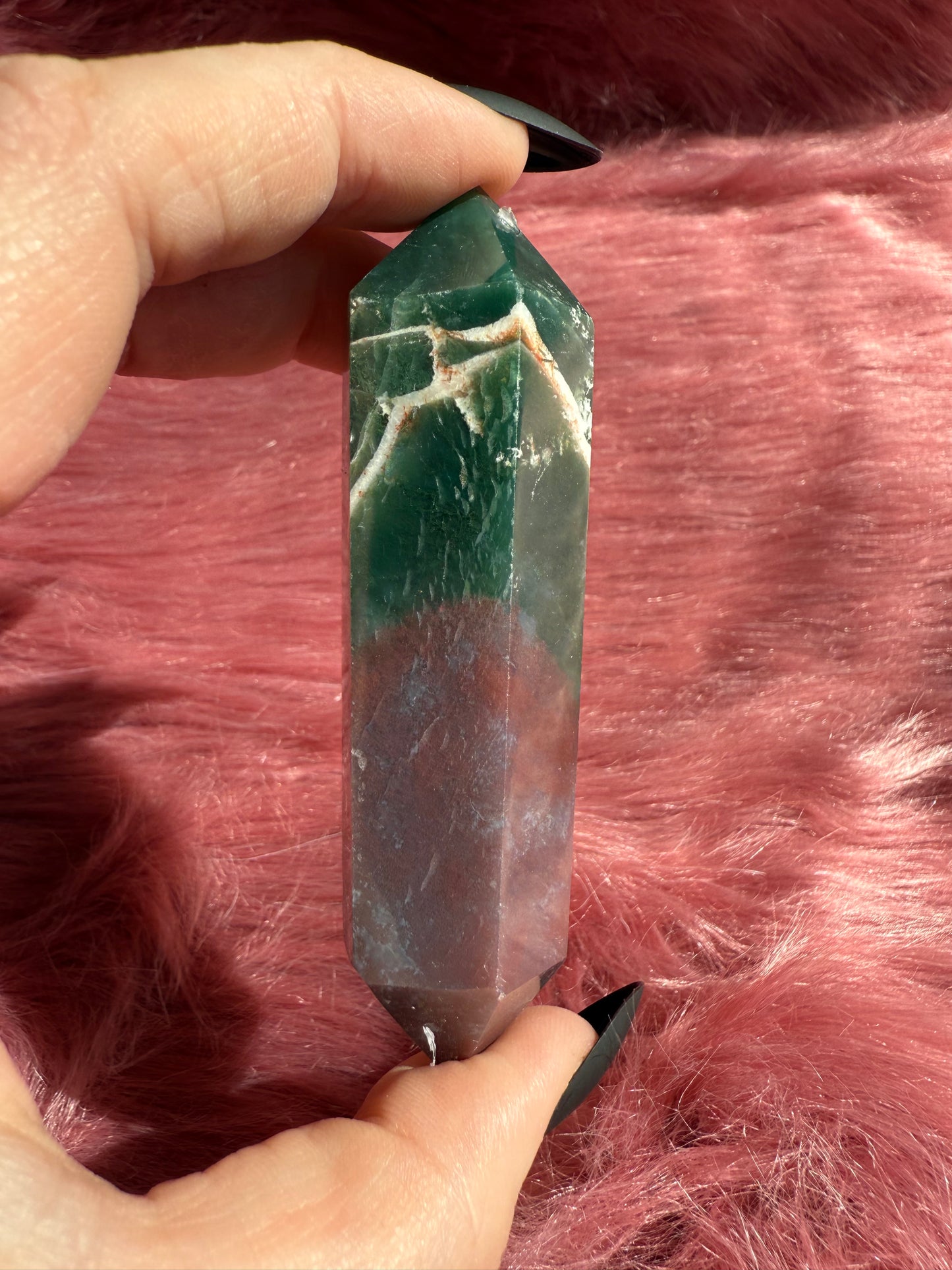 Stunning High Quality Sea Jasper Double Terminated Point - D