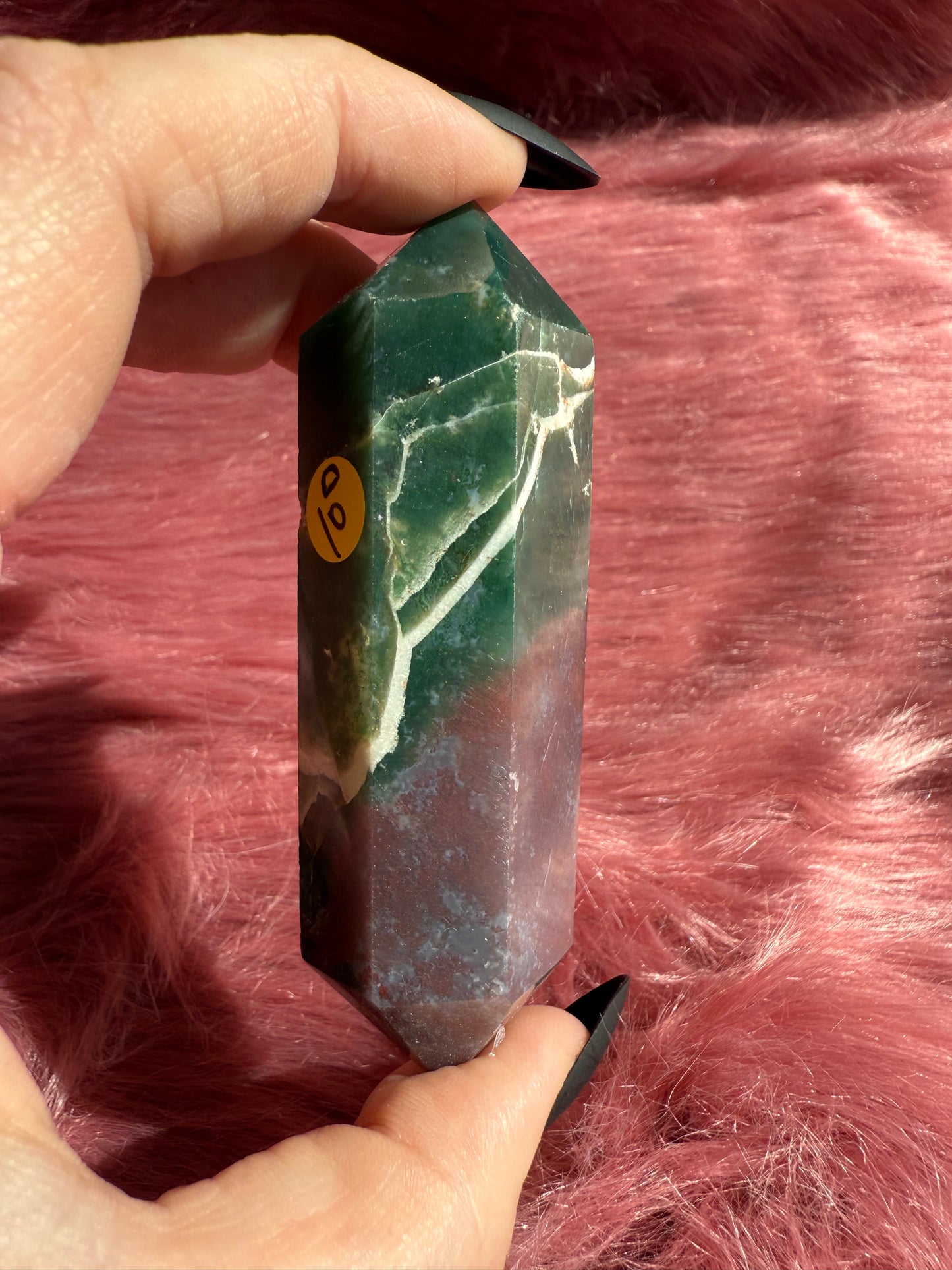 Stunning High Quality Sea Jasper Double Terminated Point - D