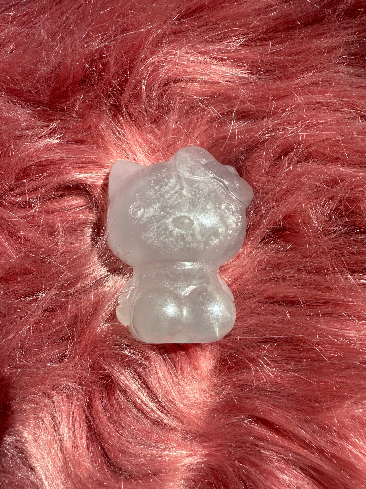Stunning High Quality Small Size Lavender Fluorite HK Carving