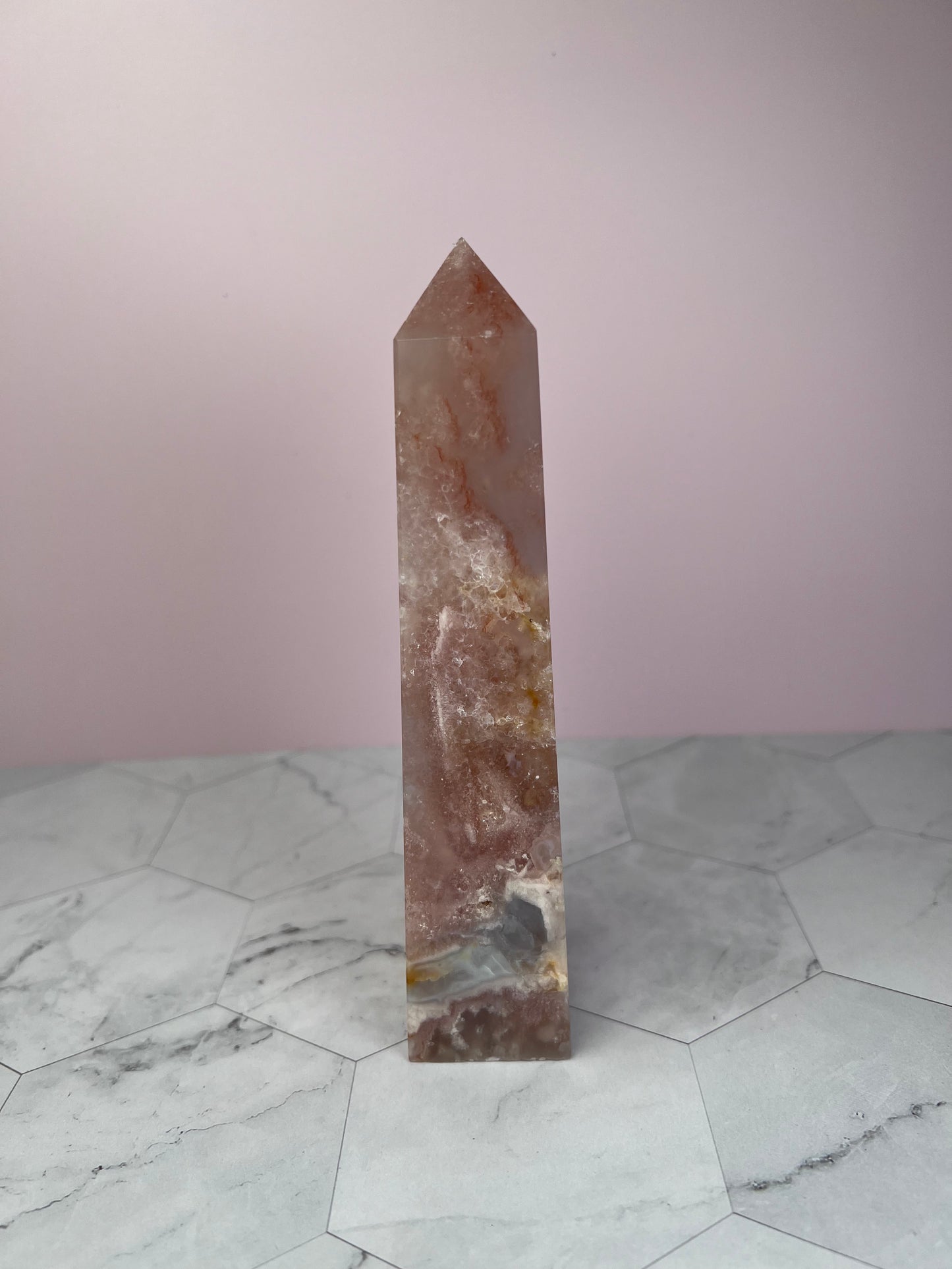 ONE (1) Stunning High Quality Pink Amethyst Tower