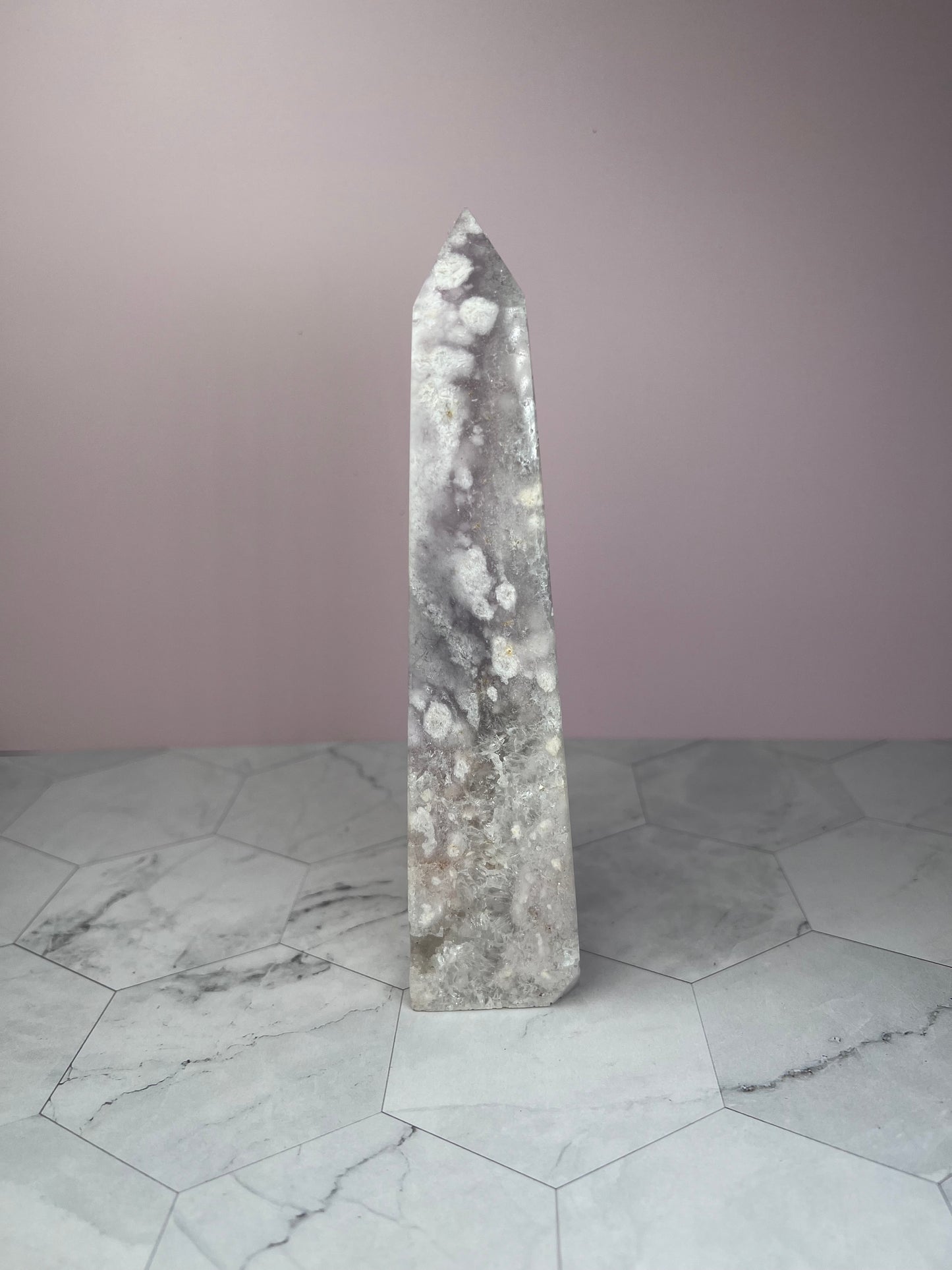 ONE (1) Stunning High Quality Pink Amethyst Tower