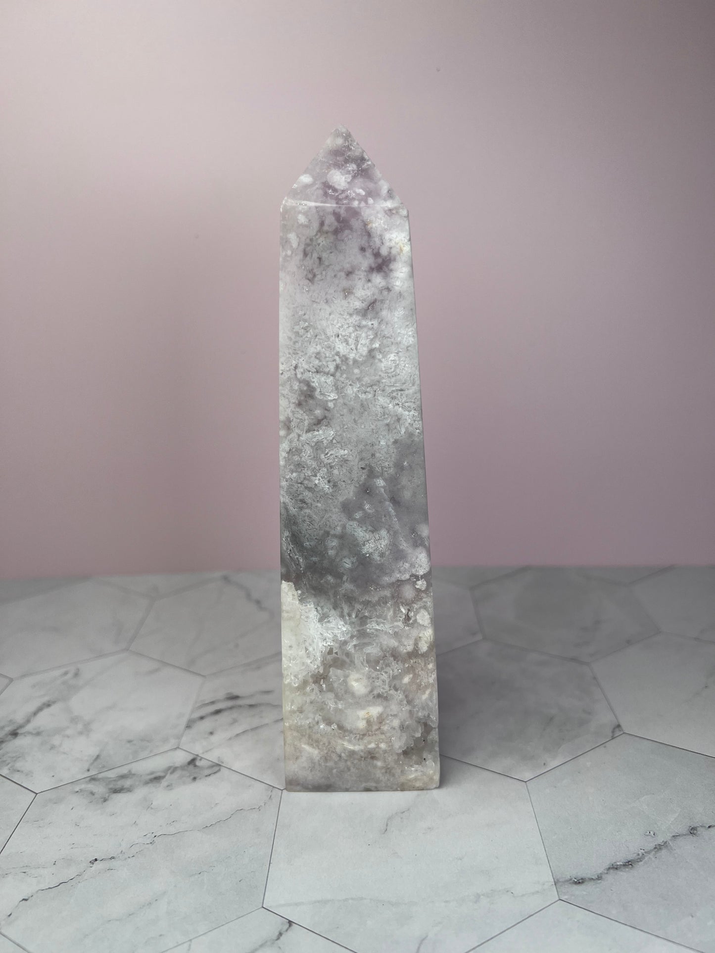 ONE (1) Stunning High Quality Pink Amethyst Tower