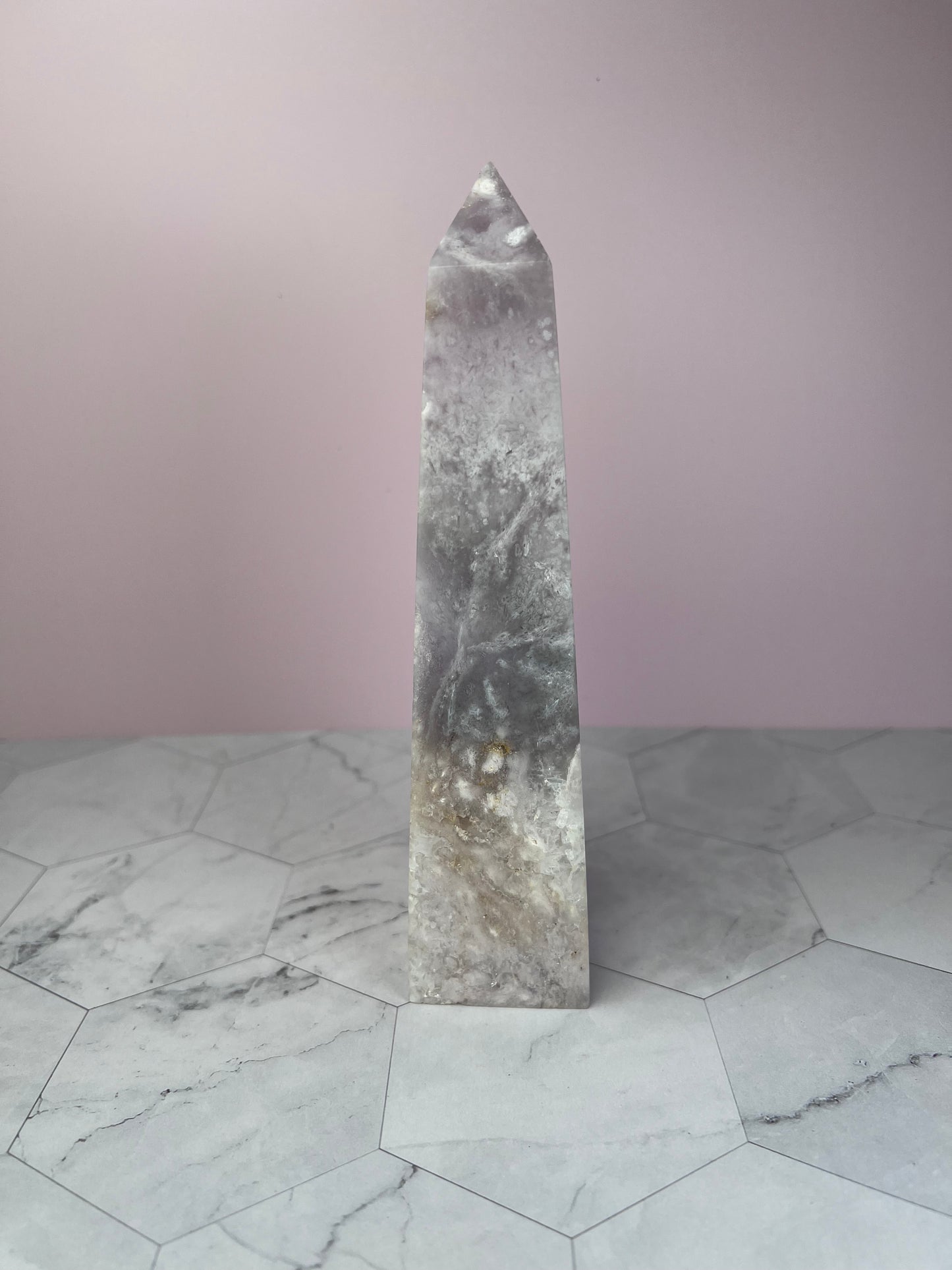 ONE (1) Stunning High Quality Pink Amethyst Tower