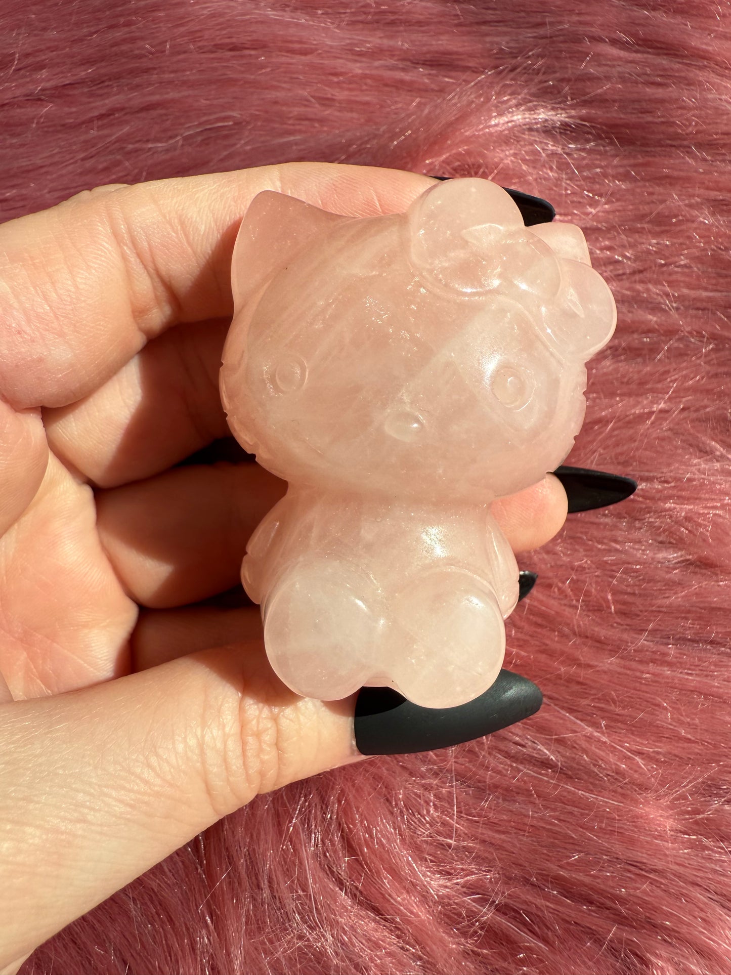 Stunning High Quality Small Size Rose Quartz HK Carving - 42C