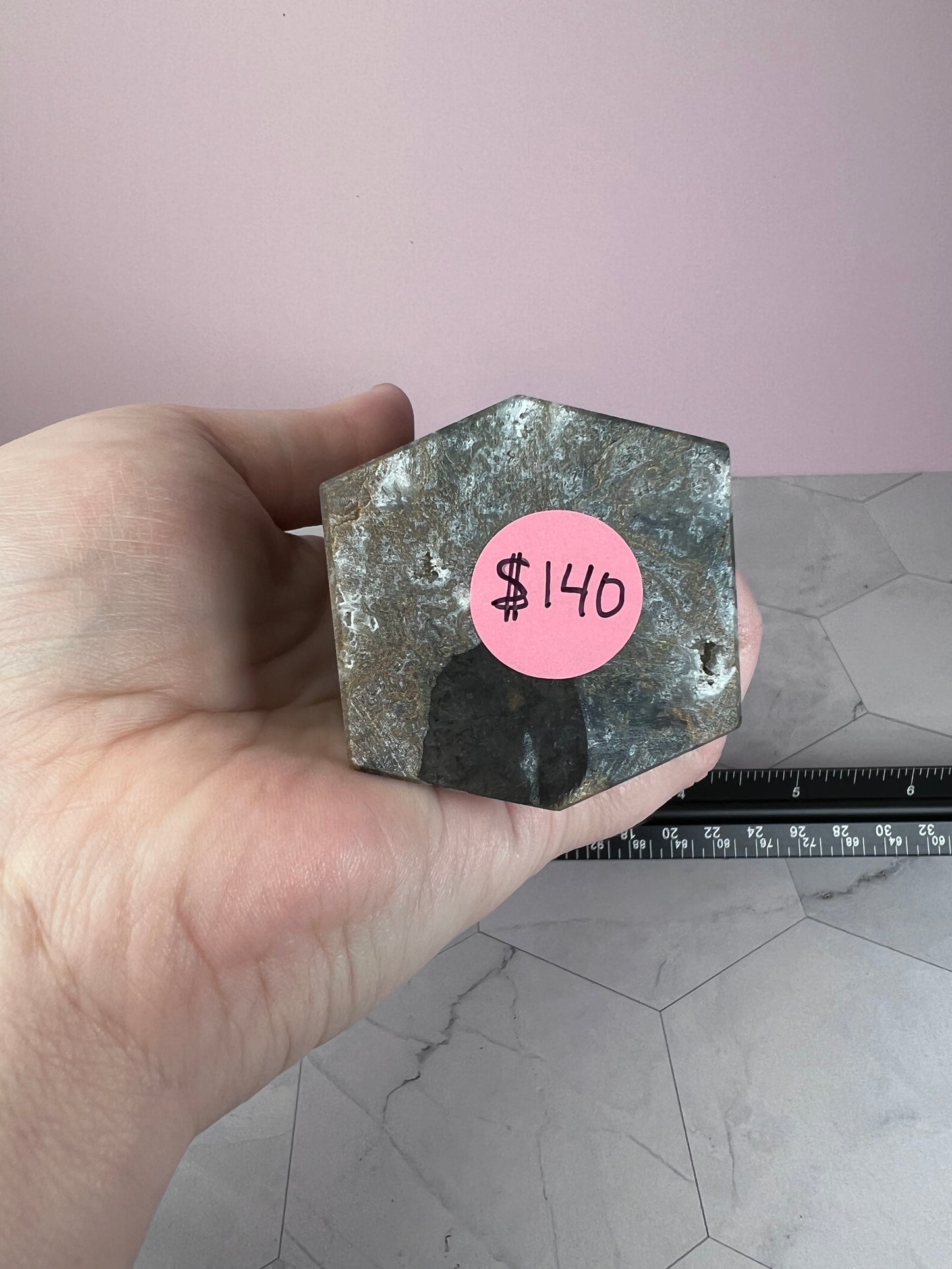 Stunning Druzy Moss Agate Tower