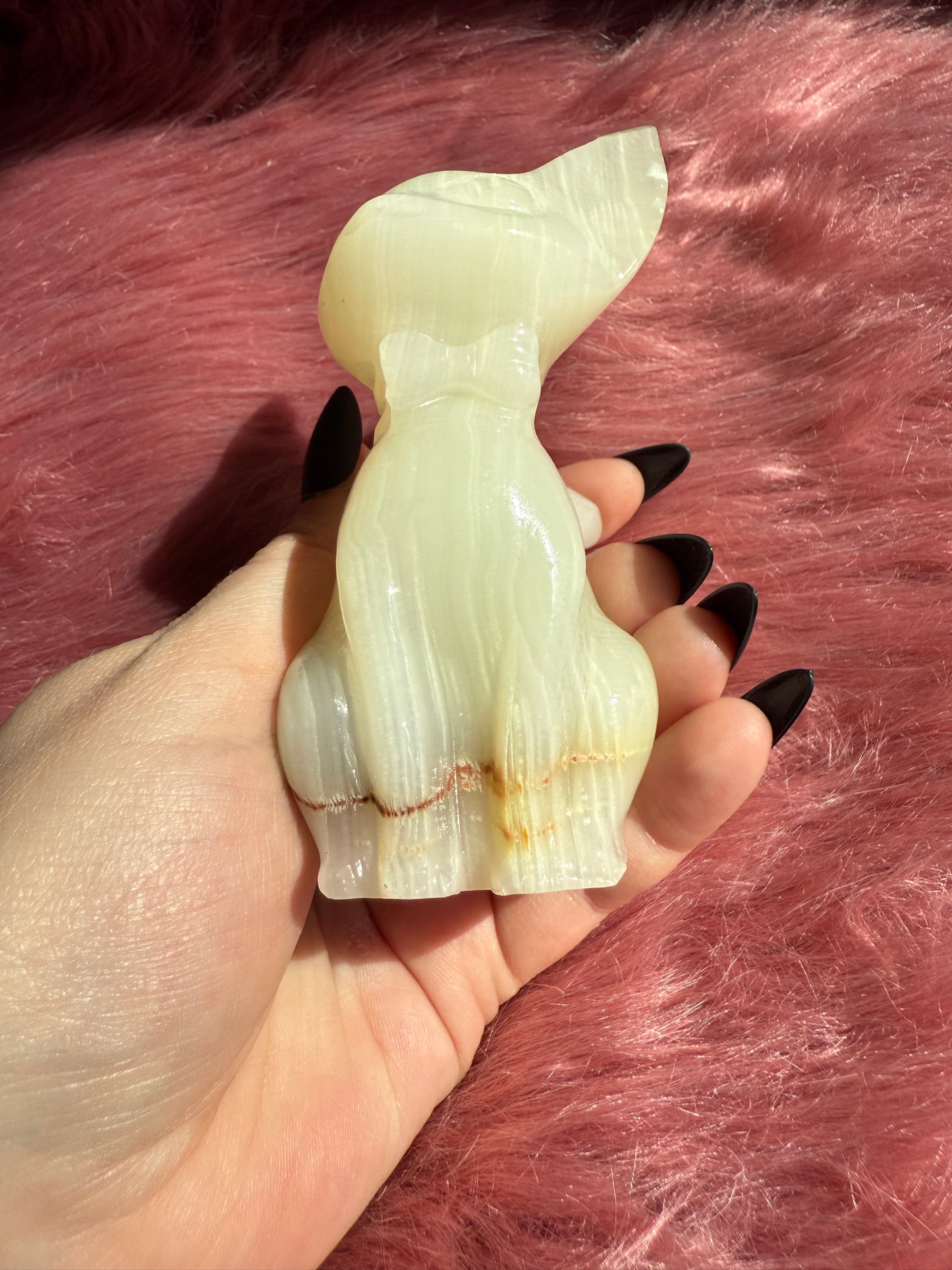 Stunning High Quality Large African Jade Jiji Carving - B