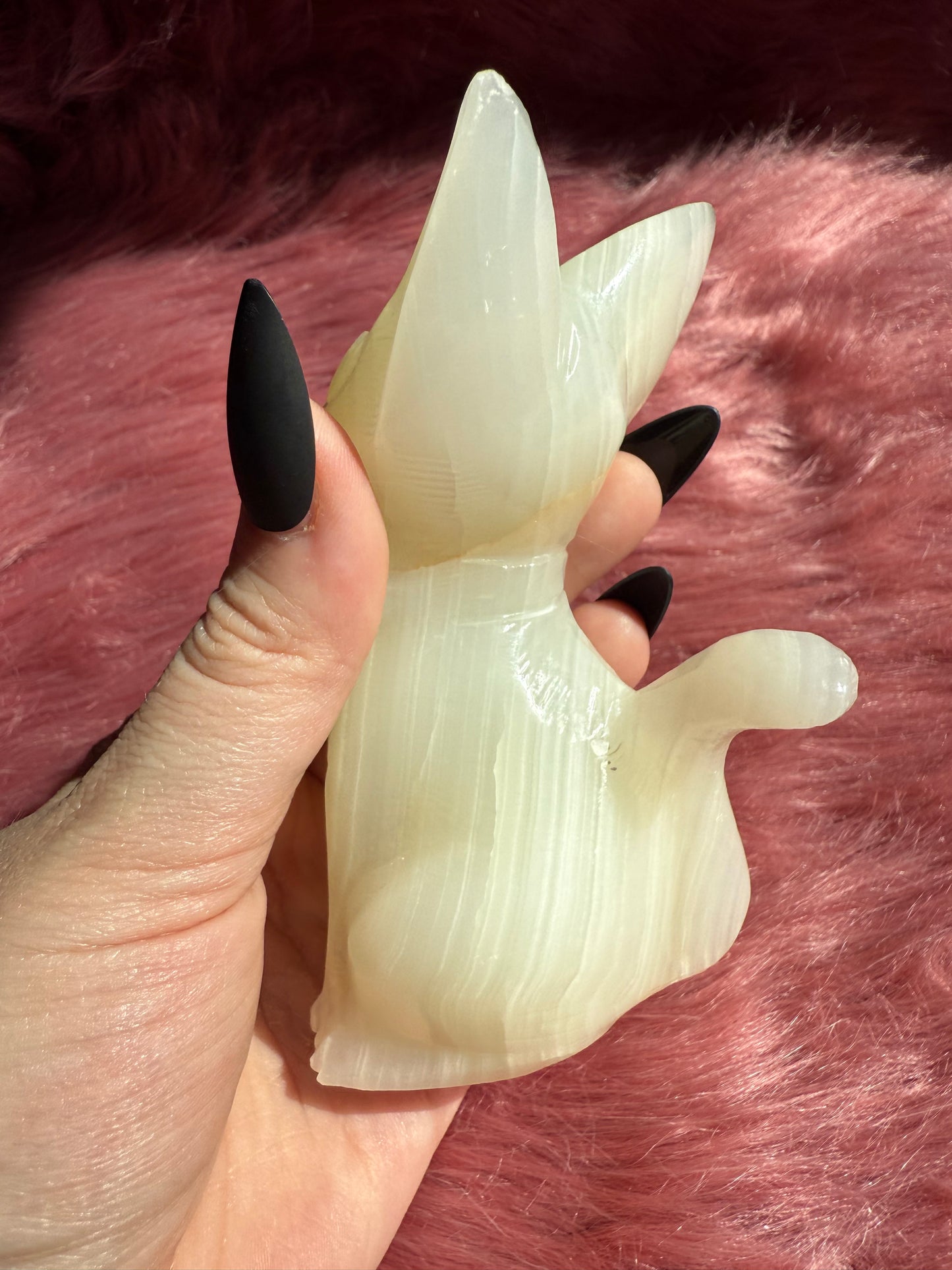 Stunning High Quality Large African Jade Jiji Carving - A