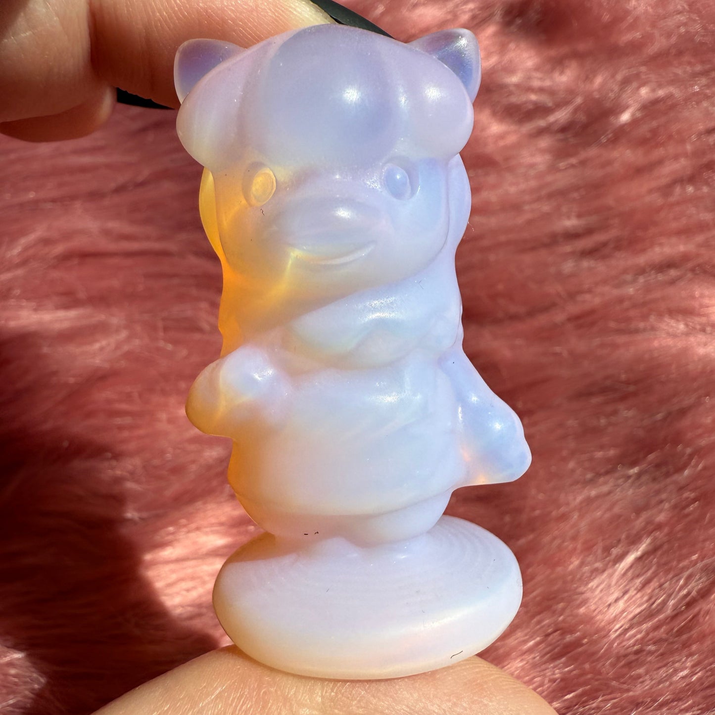 Stunning High Quality AC Llama Opalite Carving