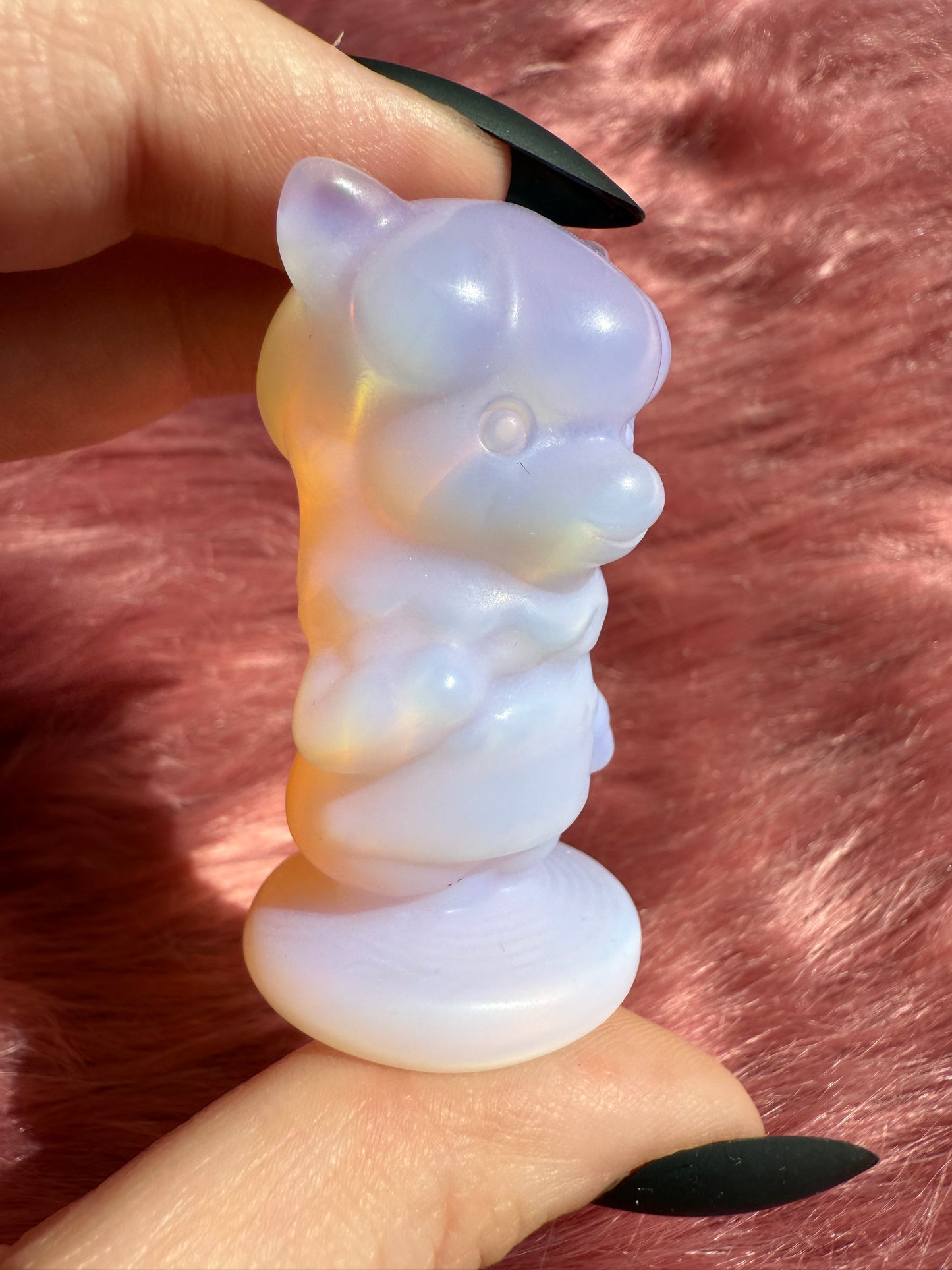 Stunning High Quality AC Llama Opalite Carving