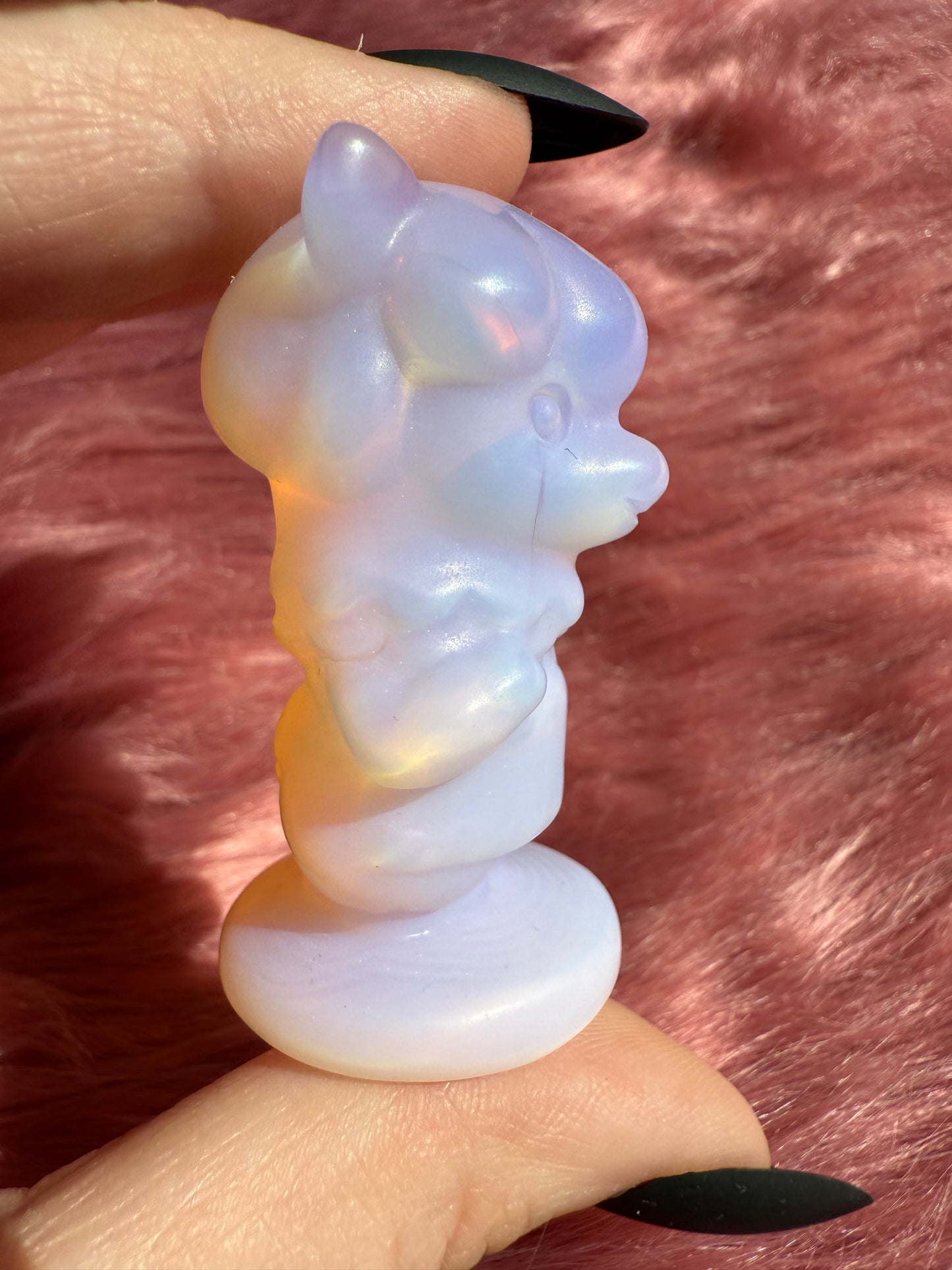 Stunning High Quality AC Llama Opalite Carving