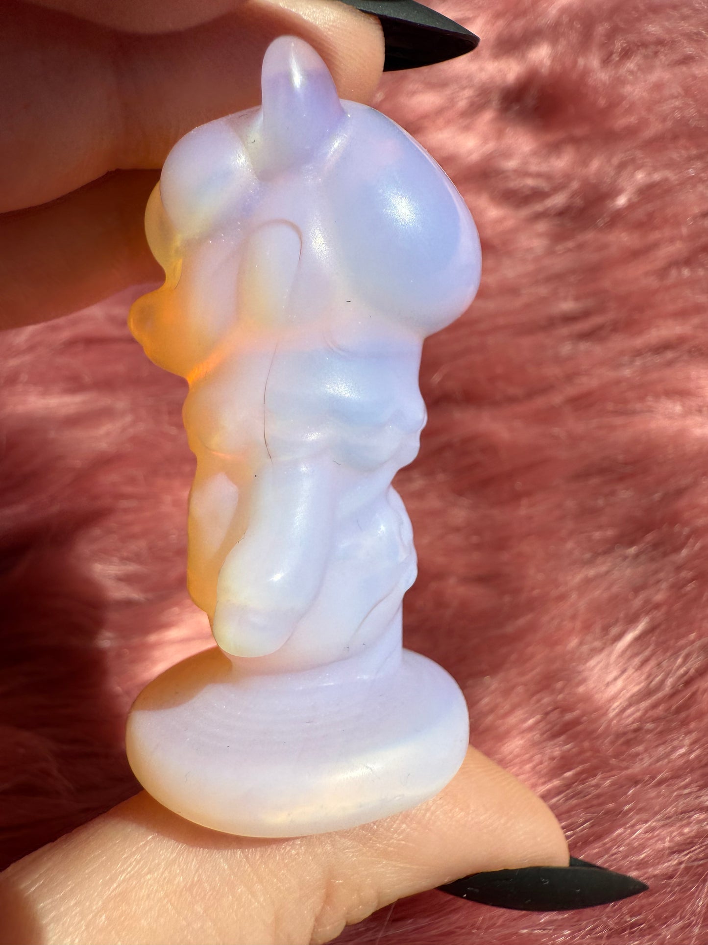 Stunning High Quality AC Llama Opalite Carving