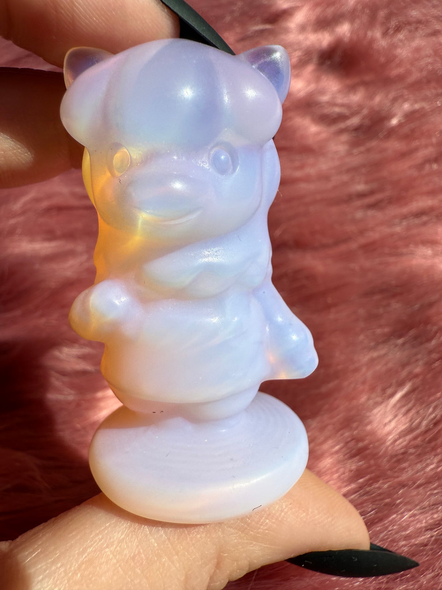 Stunning High Quality AC Llama Opalite Carving