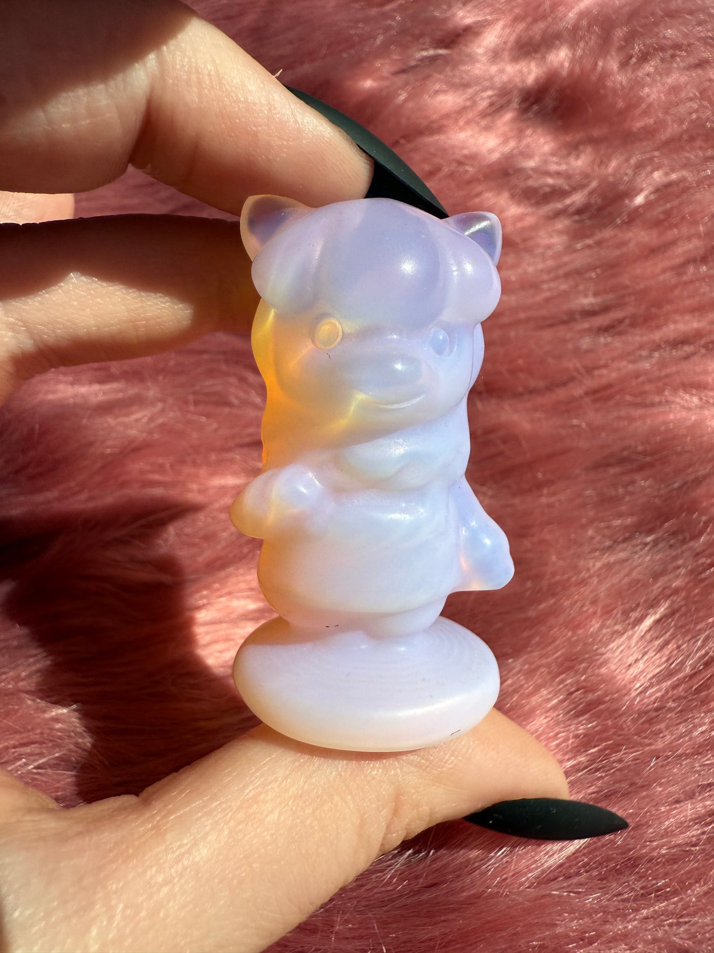 Stunning High Quality AC Llama Opalite Carving