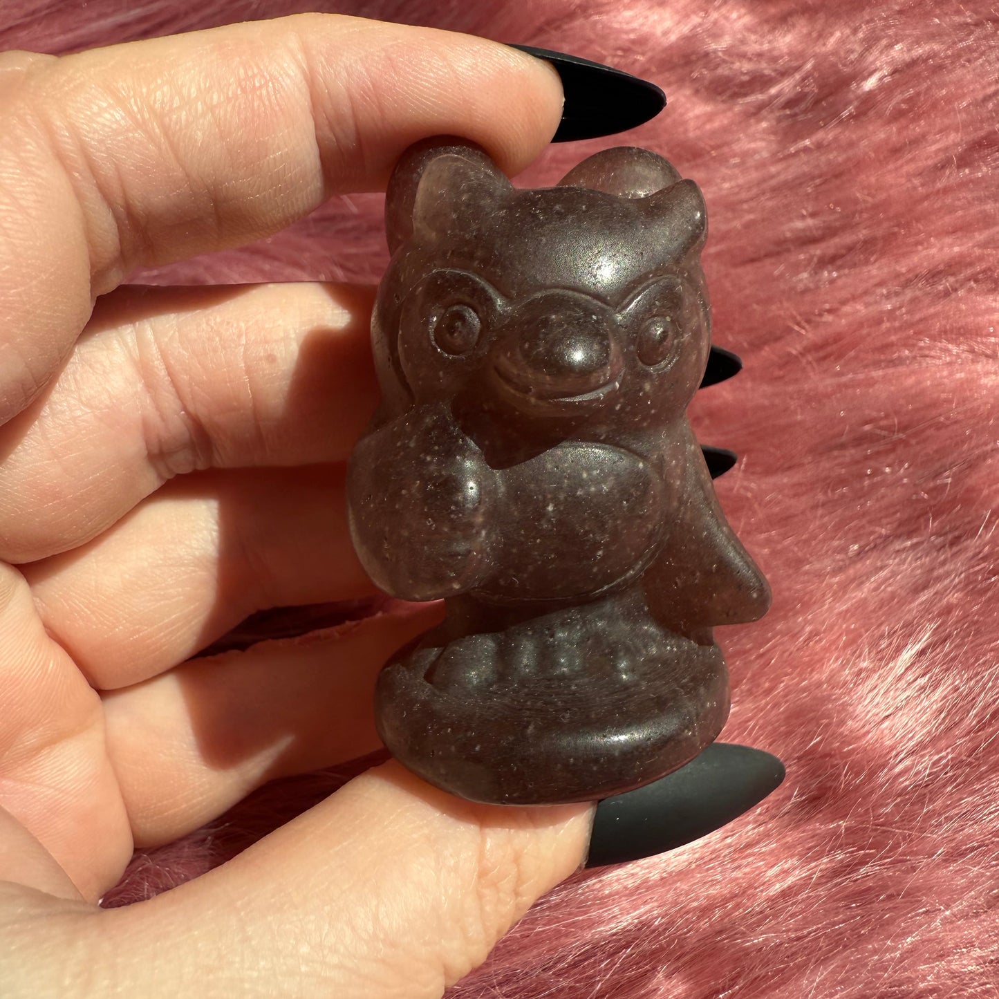 Stunning High Quality AC Celeste Strawberry Quartz Carving