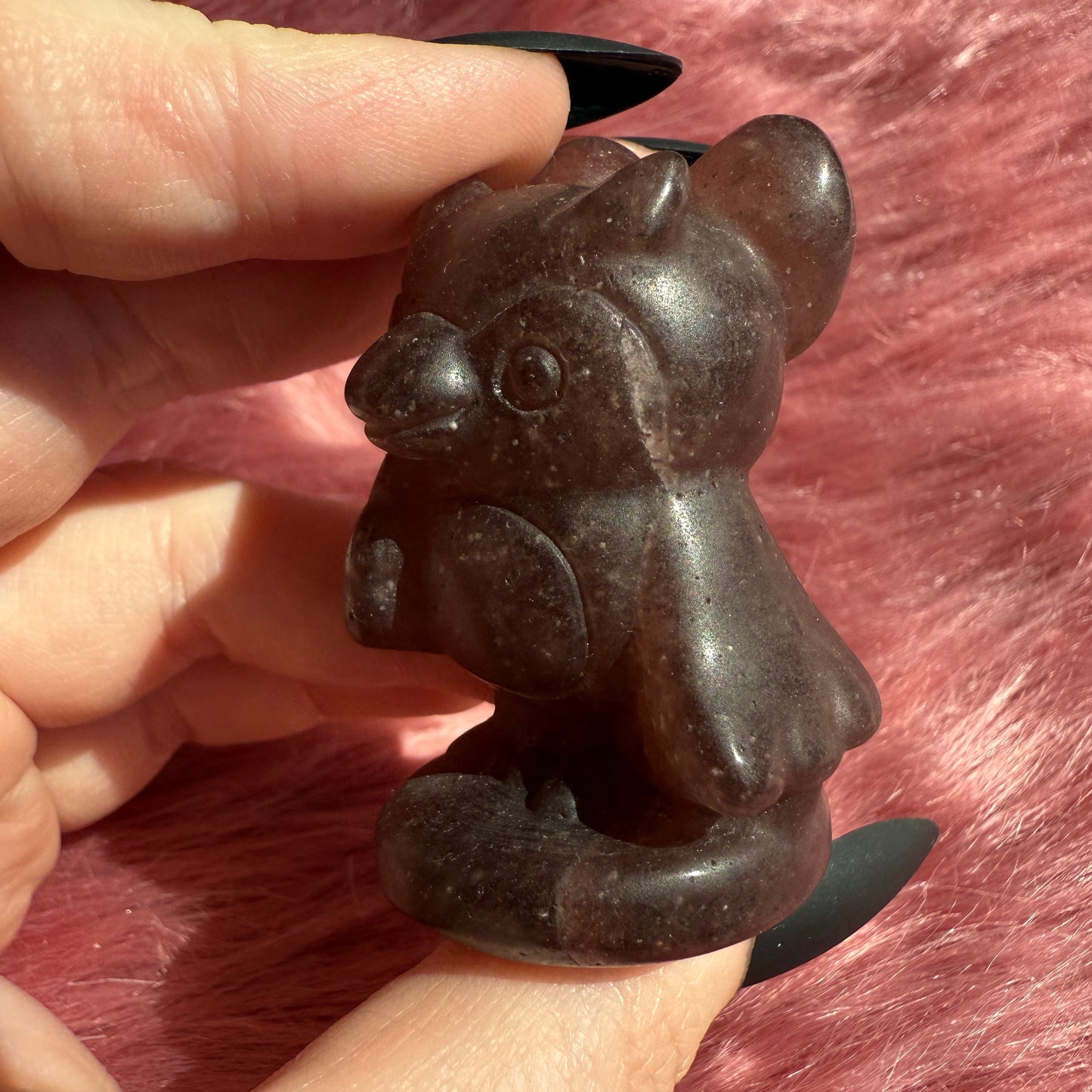 Stunning High Quality AC Celeste Strawberry Quartz Carving