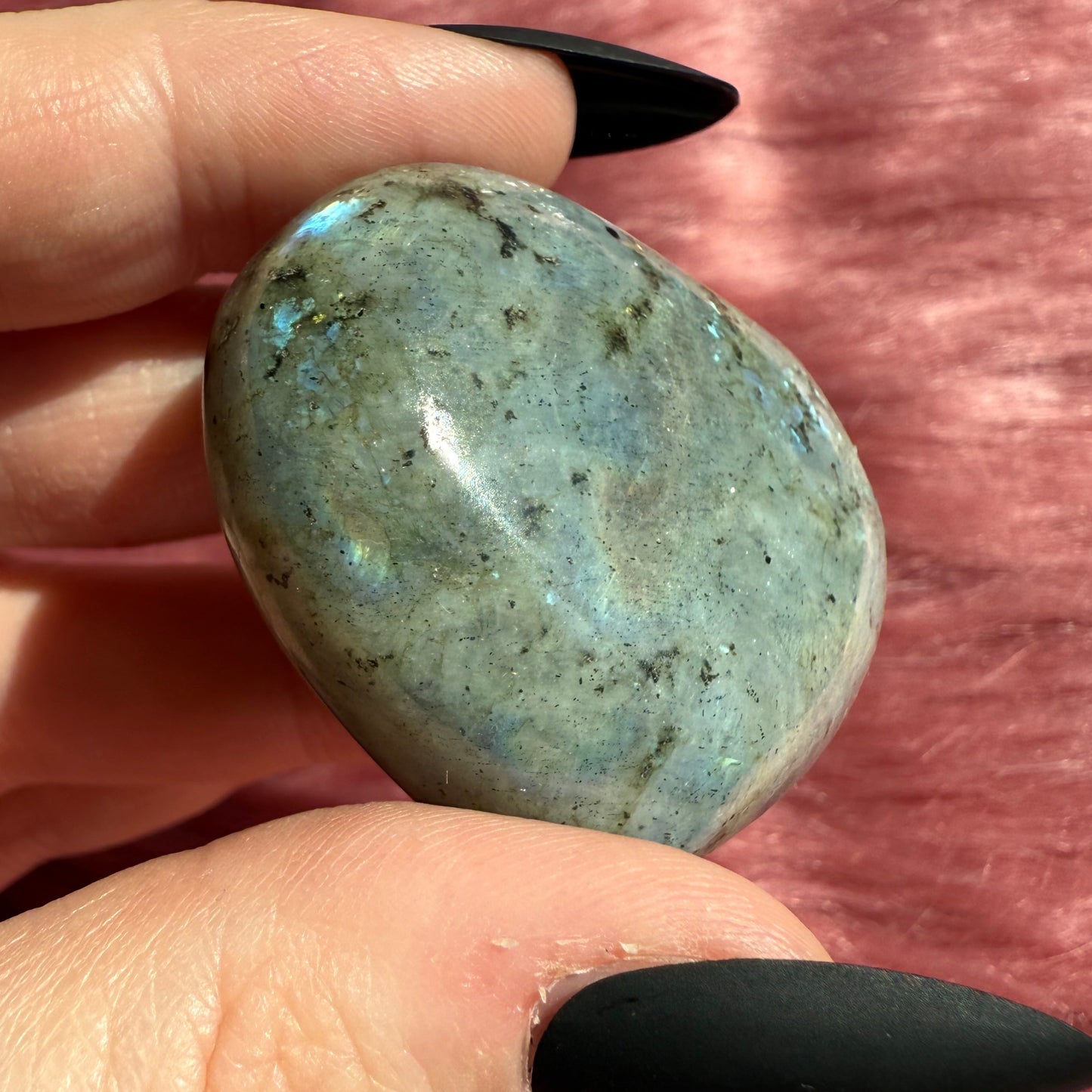 ONE (1) Stunning Flashy Labradorite Heart - Intuitively Selected