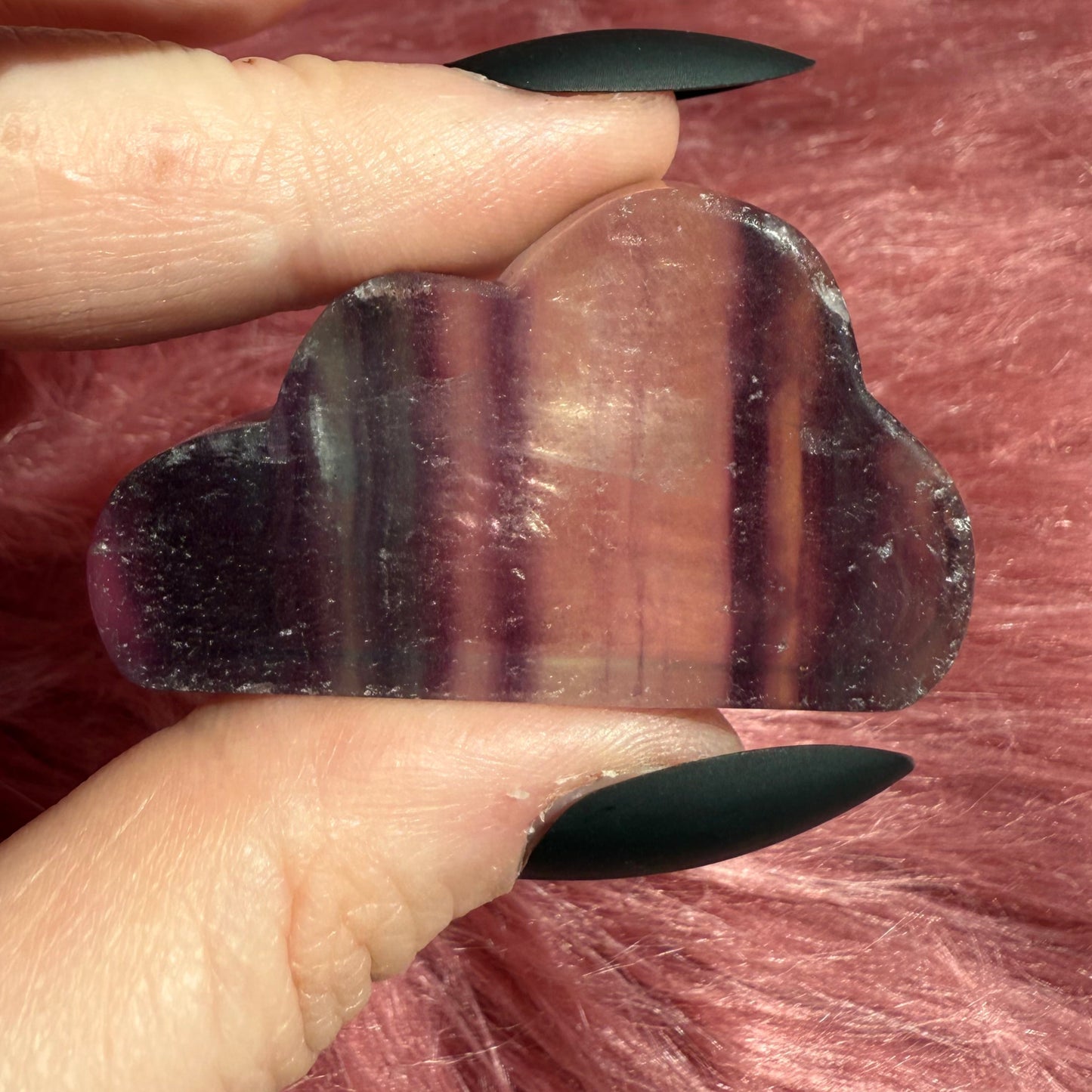 ONE (1) Stunning High Quality Fluorite Mini Cloud Carving