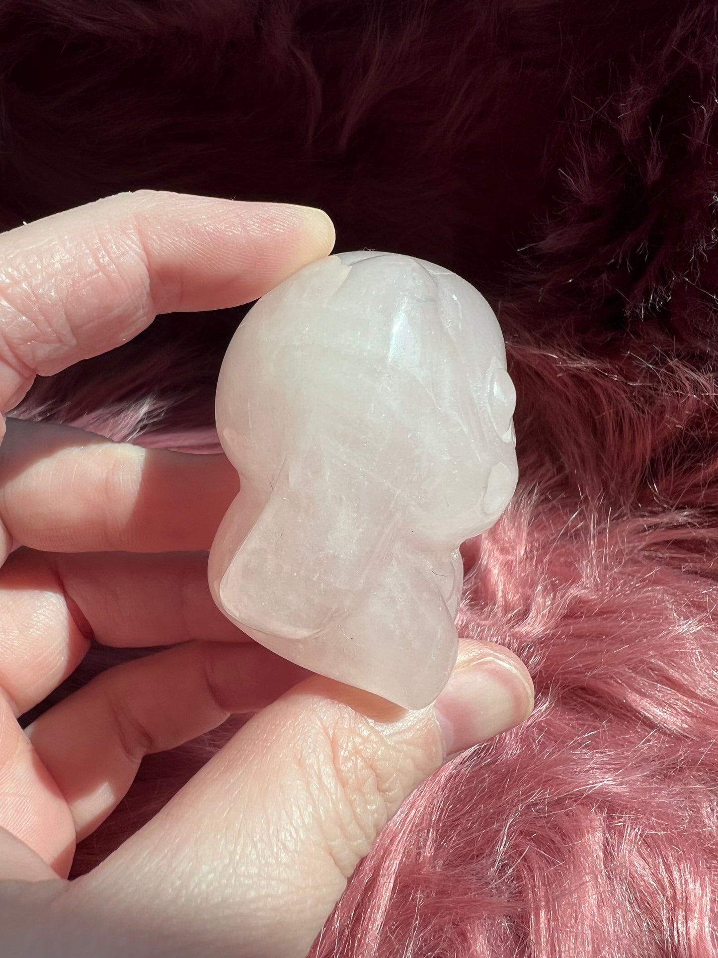Stunning High Quality Cinnamoroll Rose Quartz Carving