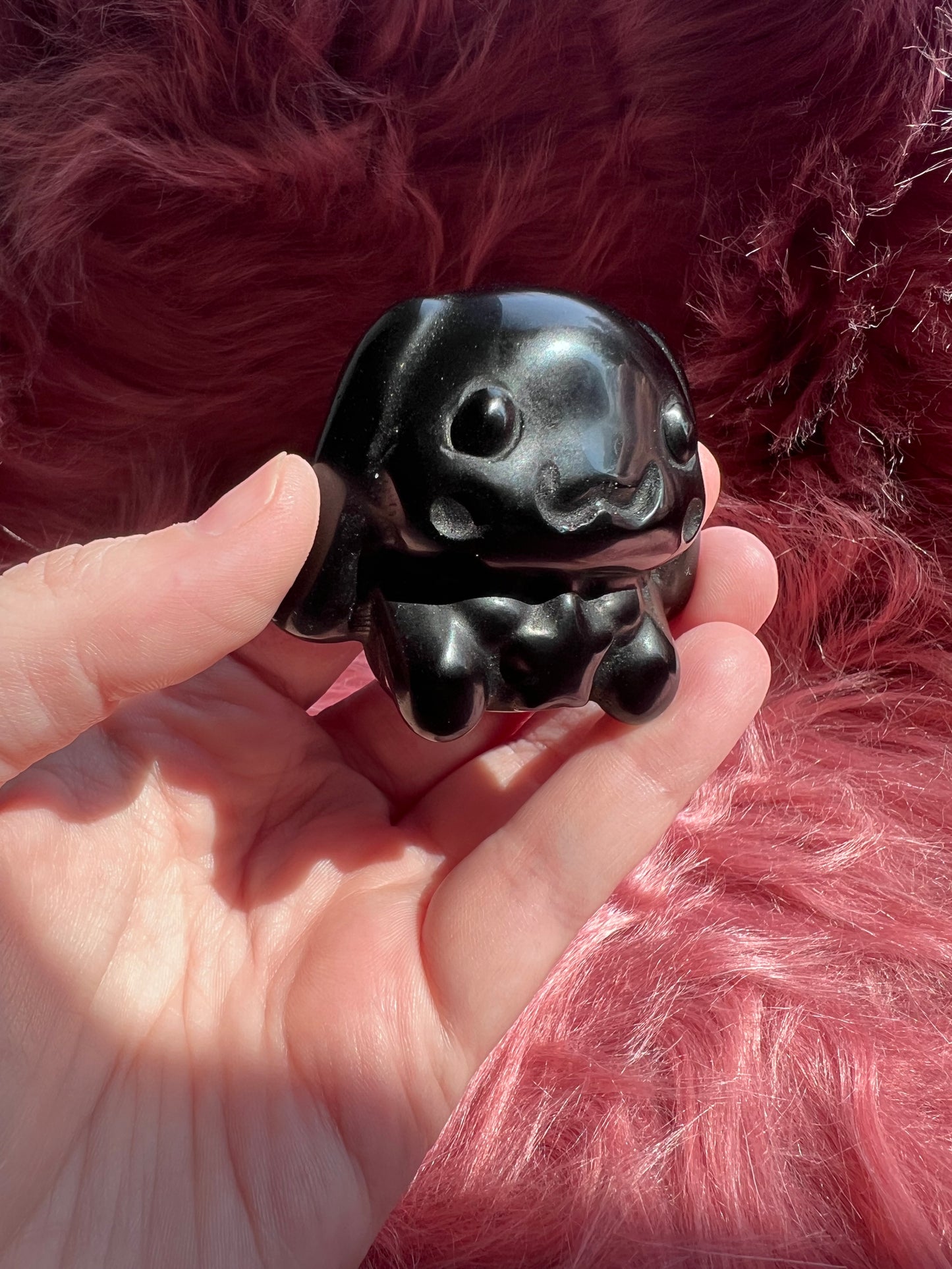 Stunning High Quality Black Obsidian Cinnamoroll Carving