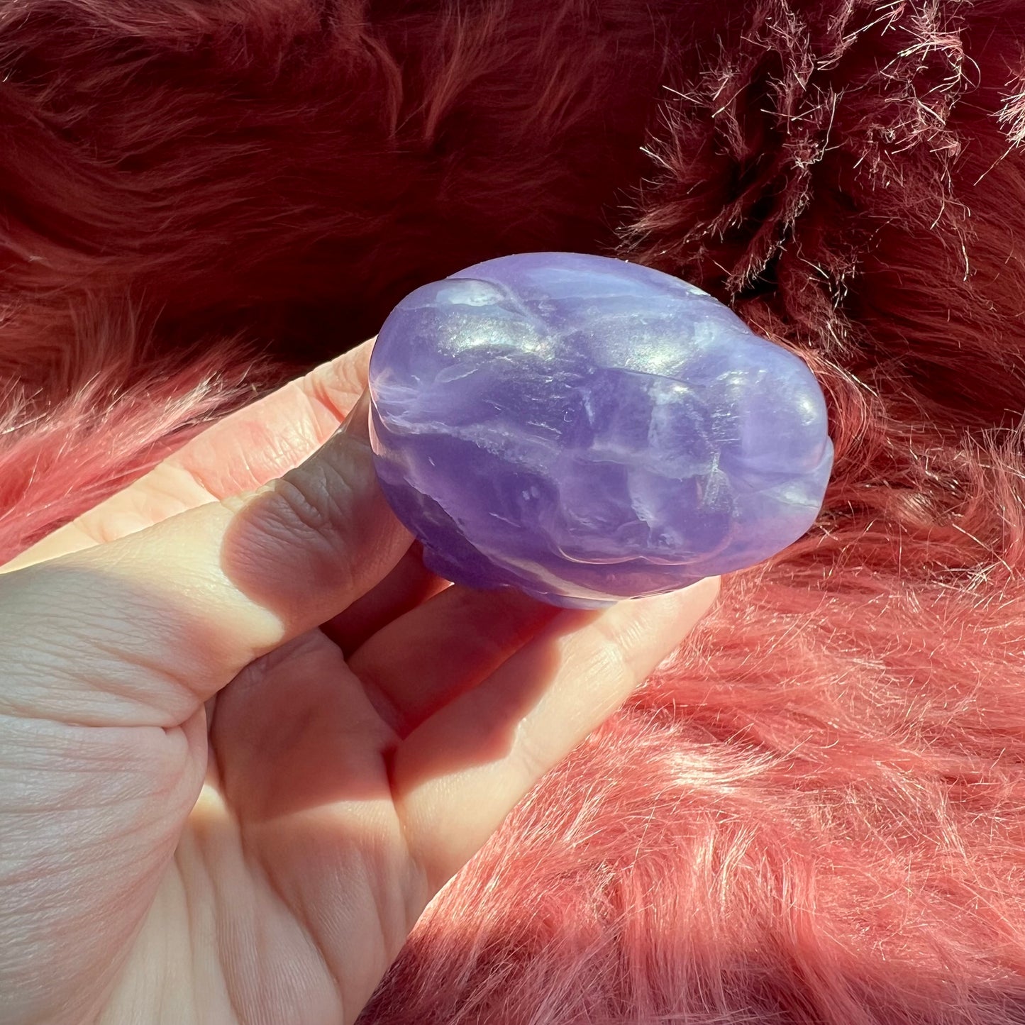 Stunning High Quality Medium Size Purple Fluorite HK Carving