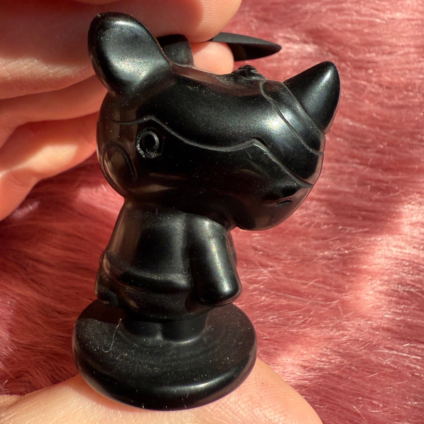 Stunning High Quality AC Merengue Black Obsidian Carving