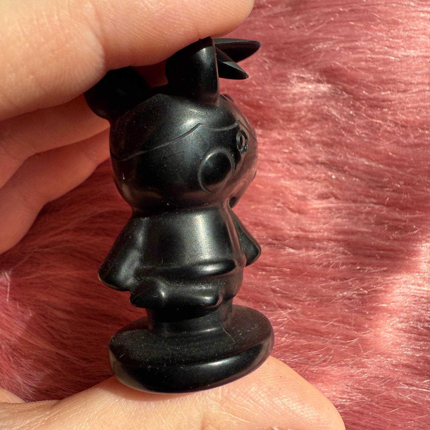 Stunning High Quality AC Merengue Black Obsidian Carving