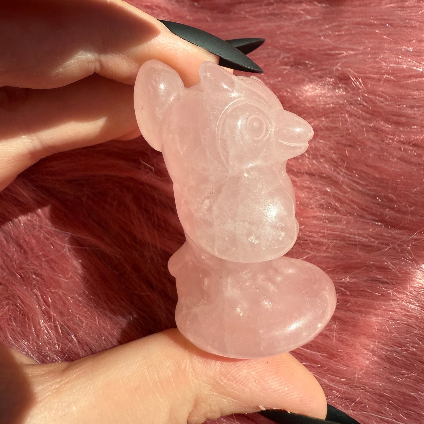 Stunning High Quality AC Celeste Rose Quartz Carving