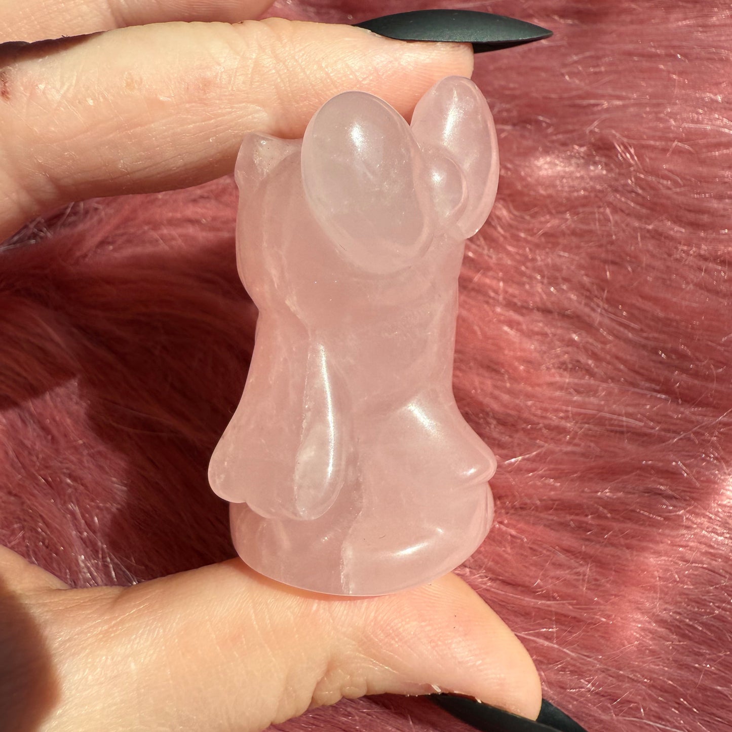 Stunning High Quality AC Celeste Rose Quartz Carving