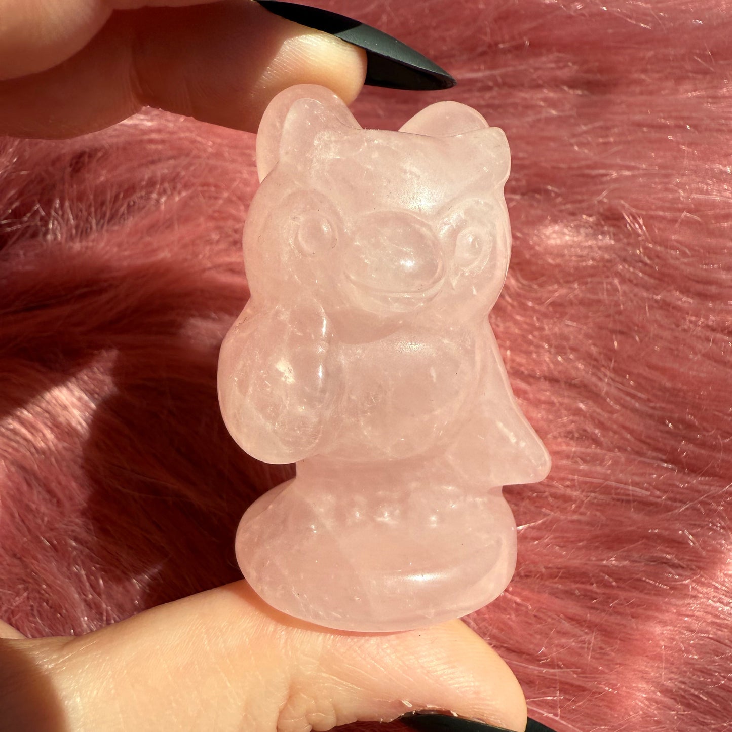 Stunning High Quality AC Celeste Rose Quartz Carving